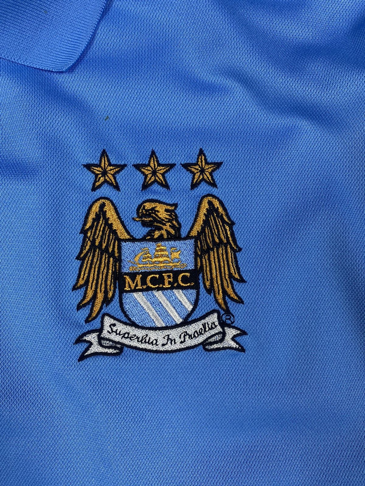 Nike × Vintage Vintage Nike Manchester City Drill Soccer Jersey Size US XL / EU 56 / 4 - 7 Thumbnail