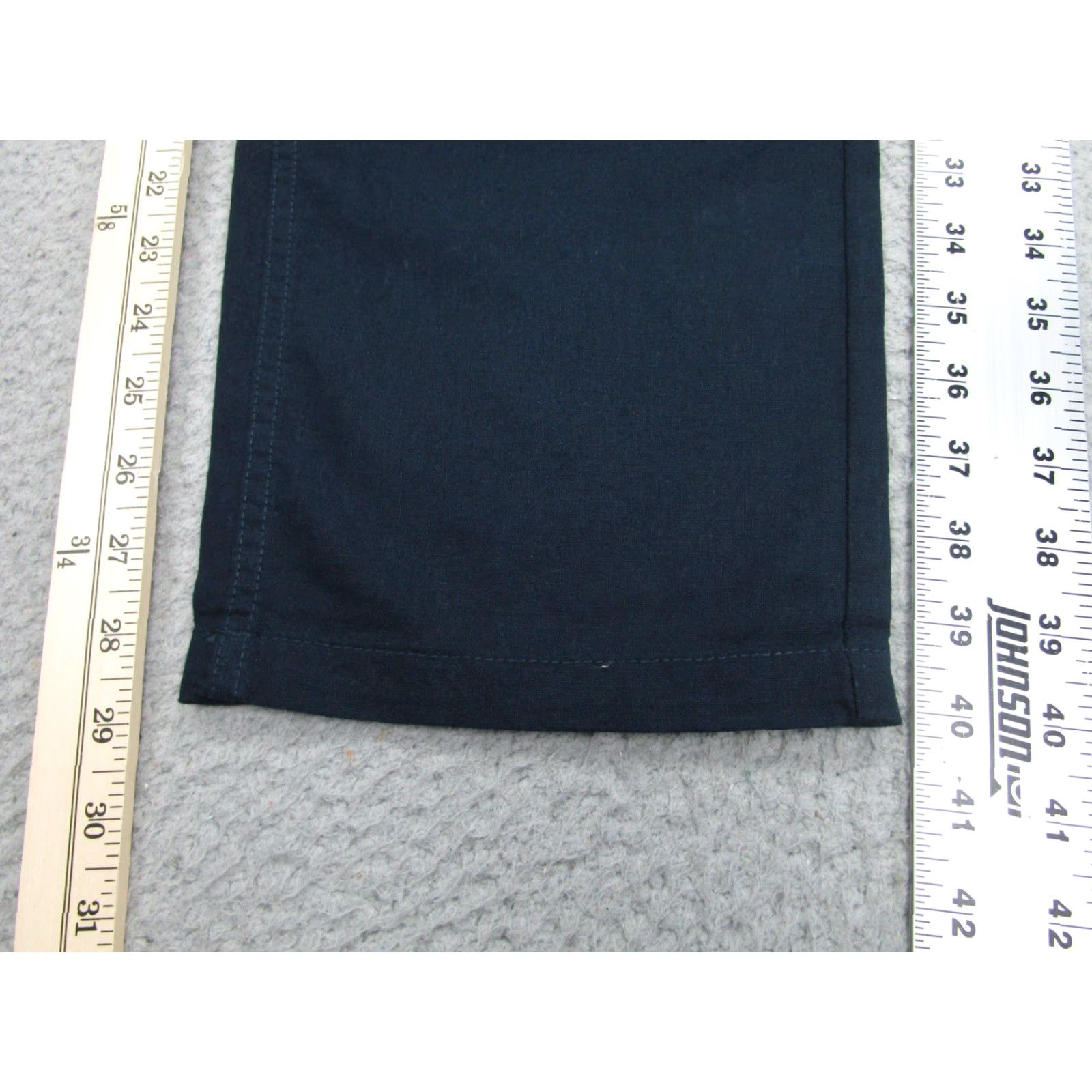 Ben Sherman Ben Sherman Pants Mens 40x30 Slim Fit Linen Cotton Chinos Midnight Navy BS13WB238 Size US 40 / EU 56 - 2 Thumbnail