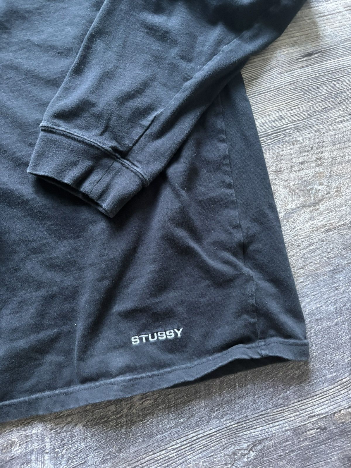 Nike × Stussy Nike Stussy NRG BR Long Sleeve knit Top medium black Size US M / EU 48-50 / 2 - 4 Thumbnail