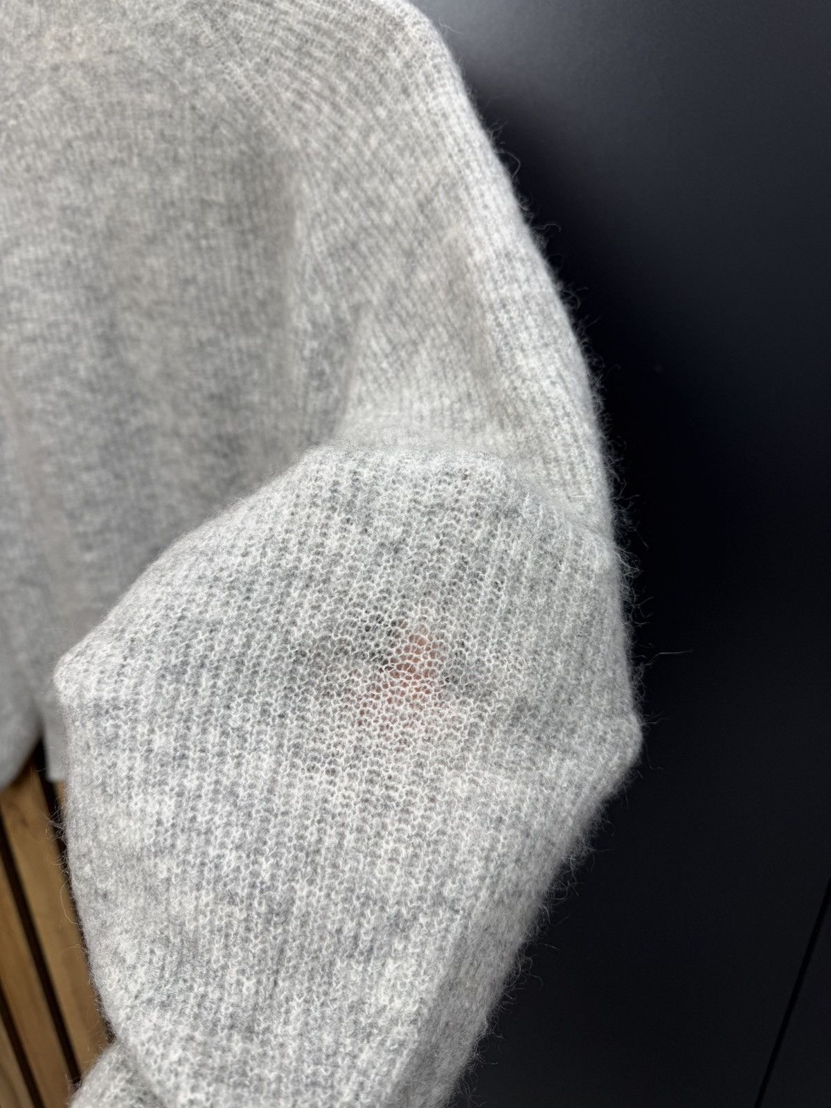 Sezane Sezane La Maille Grey Baby Alpaca Blend Sweater Womens XS Size XS / US 0-2 / IT 36-38 - 17 Thumbnail