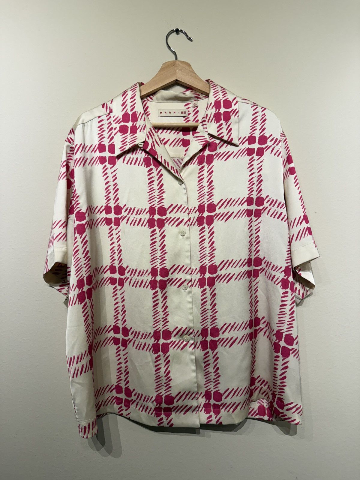 Marni × Uniqlo Marni Uniqlo pattern short sleeve button up Size US XL / EU 56 / 4 - 1 Thumbnail