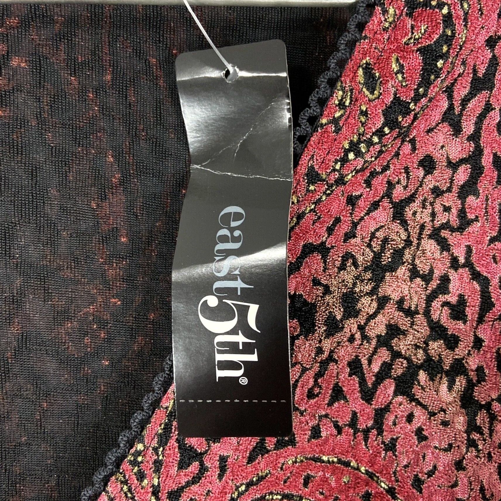 Pinko East 5th Blouse Women's Large Pink Paisley 3/4 Sleeve Womens Size L / US 10 / IT 46 - 6 Thumbnail