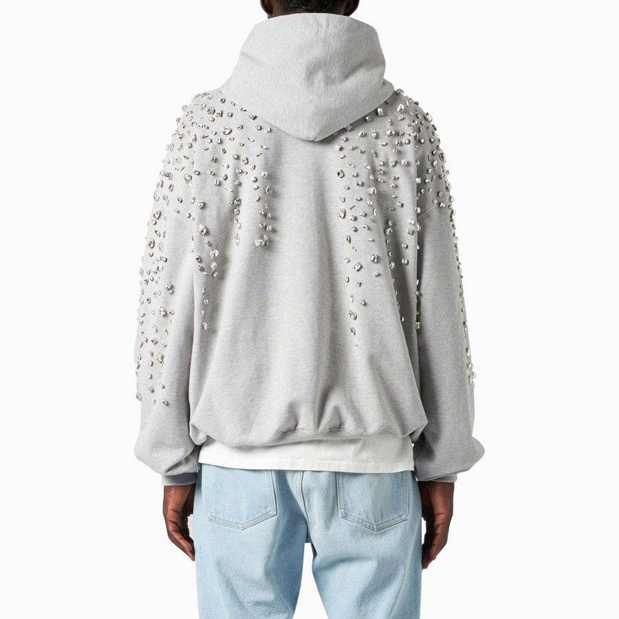 1989 STUDIO o1d2blof1124 Crystals Sweatshirt Hoodie in Grey Size US L / EU 52-54 / 3 - 5 Thumbnail