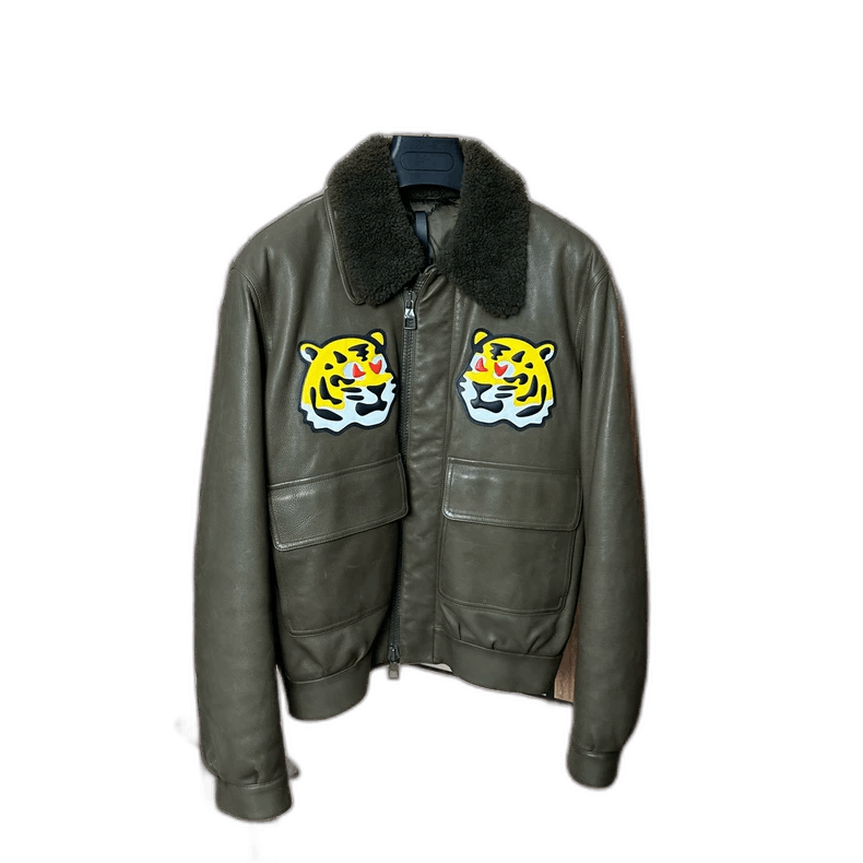 Louis Vuitton Louis Vuitton Nigo Tiger Collar Leather Jacket Size US L / EU 52-54 / 3 - 1 Thumbnail