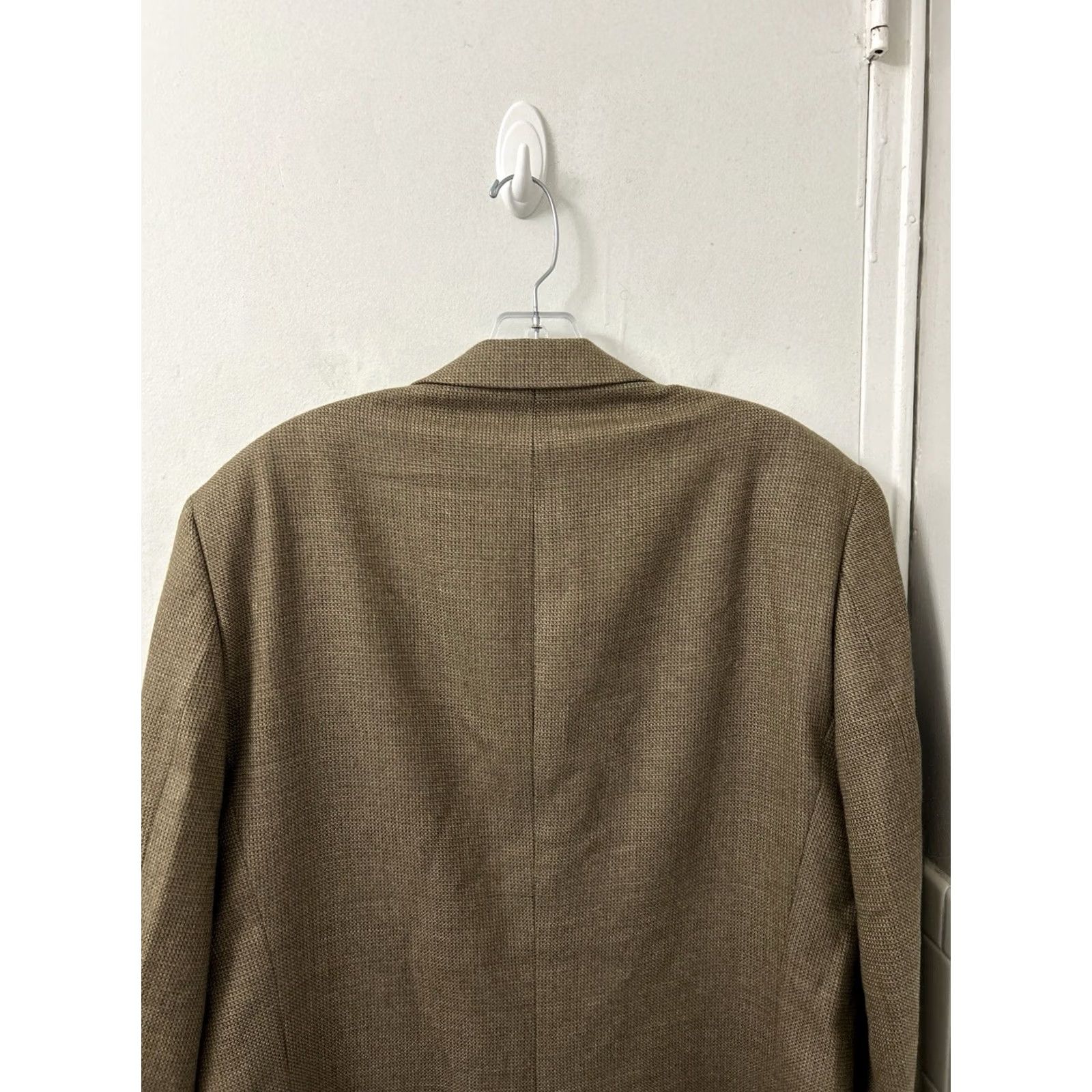Ralph Lauren VINTAGE? (No) Lauren Ralph Lauren Blazer Mens 42L Brown 100% Wool Basketweave Sport Coat Shirt? Size 42R - 7 Thumbnail