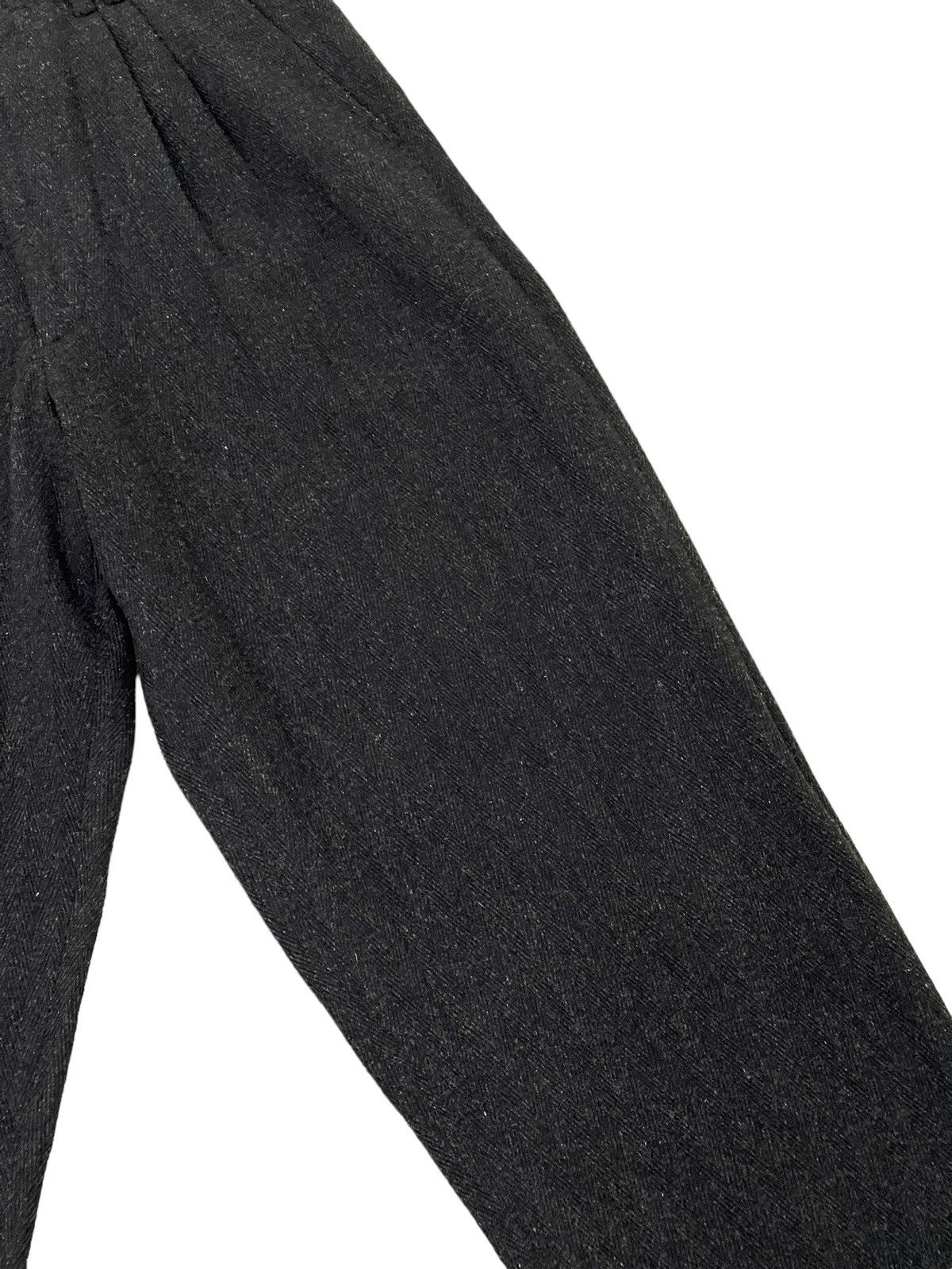 Comme des Garcons Vtg 90s CDGH Herringbones Wide Wool Trouser Tapered 6🟦5 Size US 29 - 8 Thumbnail