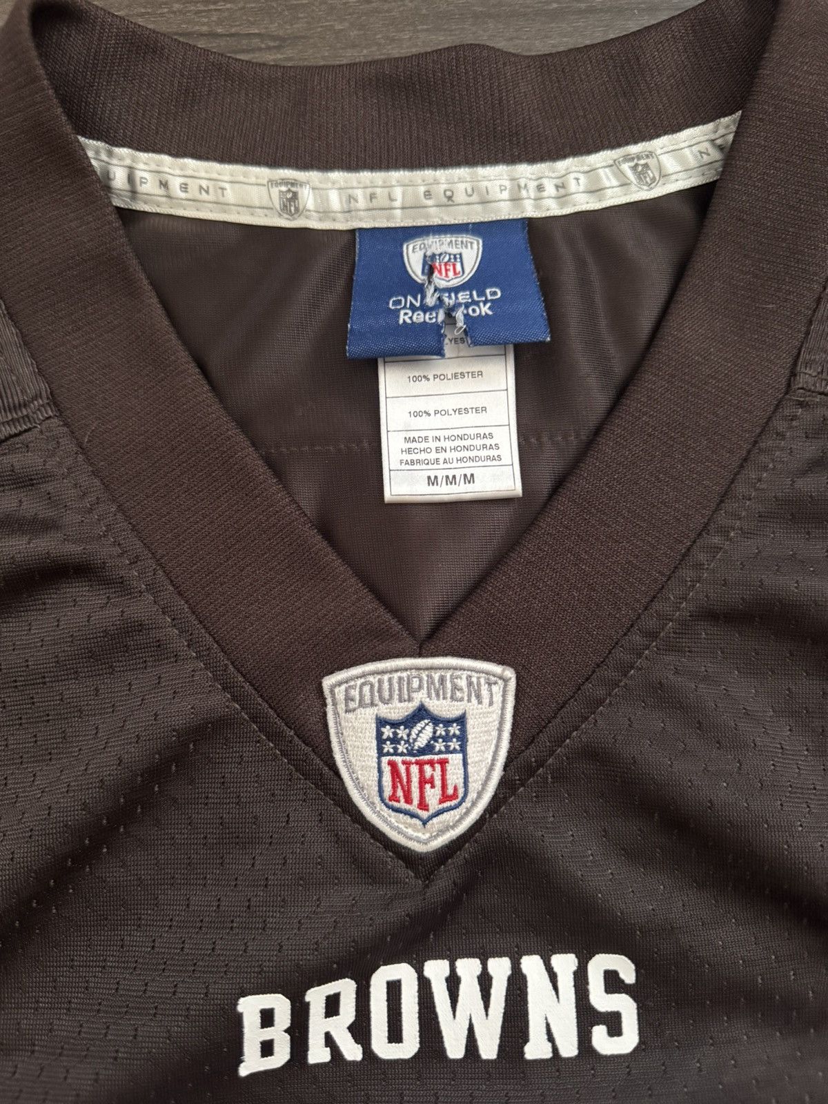 Reebok Brady Quinn Cleveland Browns #10 Stitched Jersey M +2 Length Size US M / EU 48-50 / 2 - 5 Thumbnail