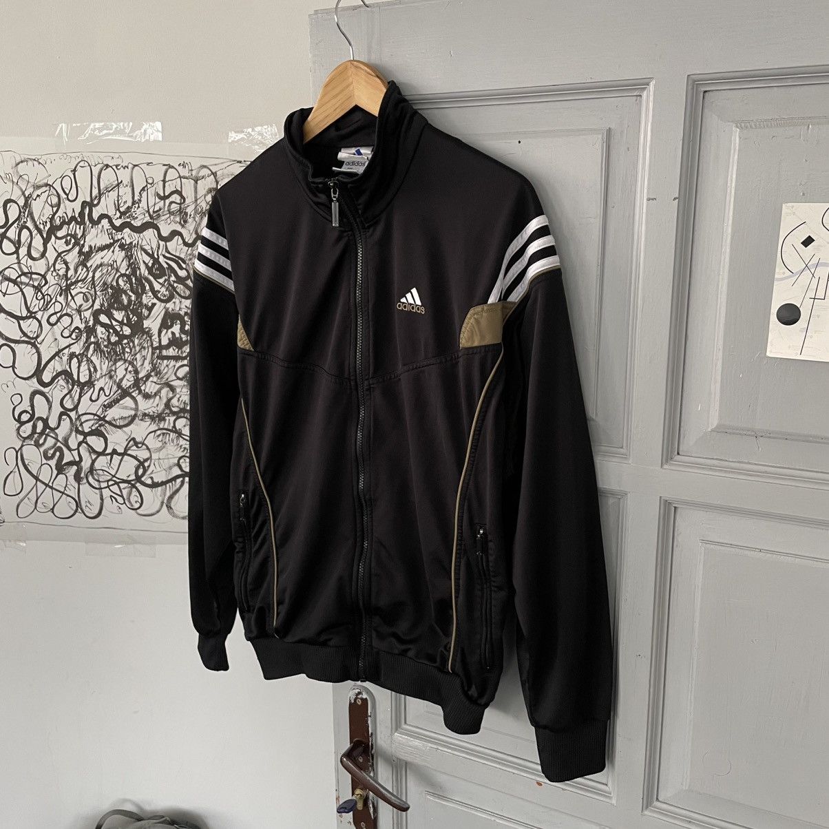 Adidas Vintage 00’s Adidas Tracksuit jacket streetwear Y2k Size US L / EU 52-54 / 3 - 3 Thumbnail