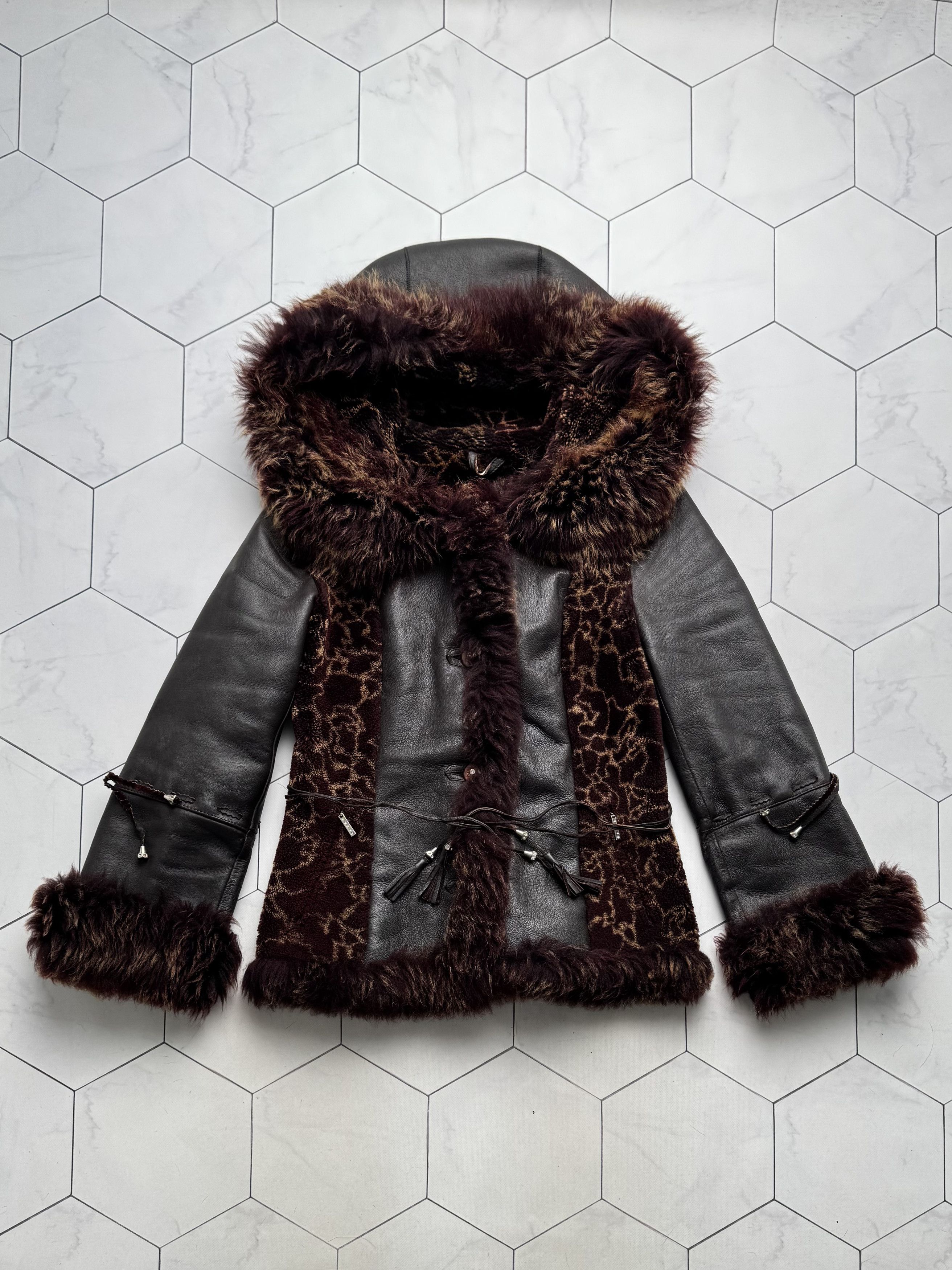 Vintage Vintage Real Sheepskin Hooded Jacket (B550)E2D15 Size M / US 6-8 / IT 42-44 - 6 Thumbnail