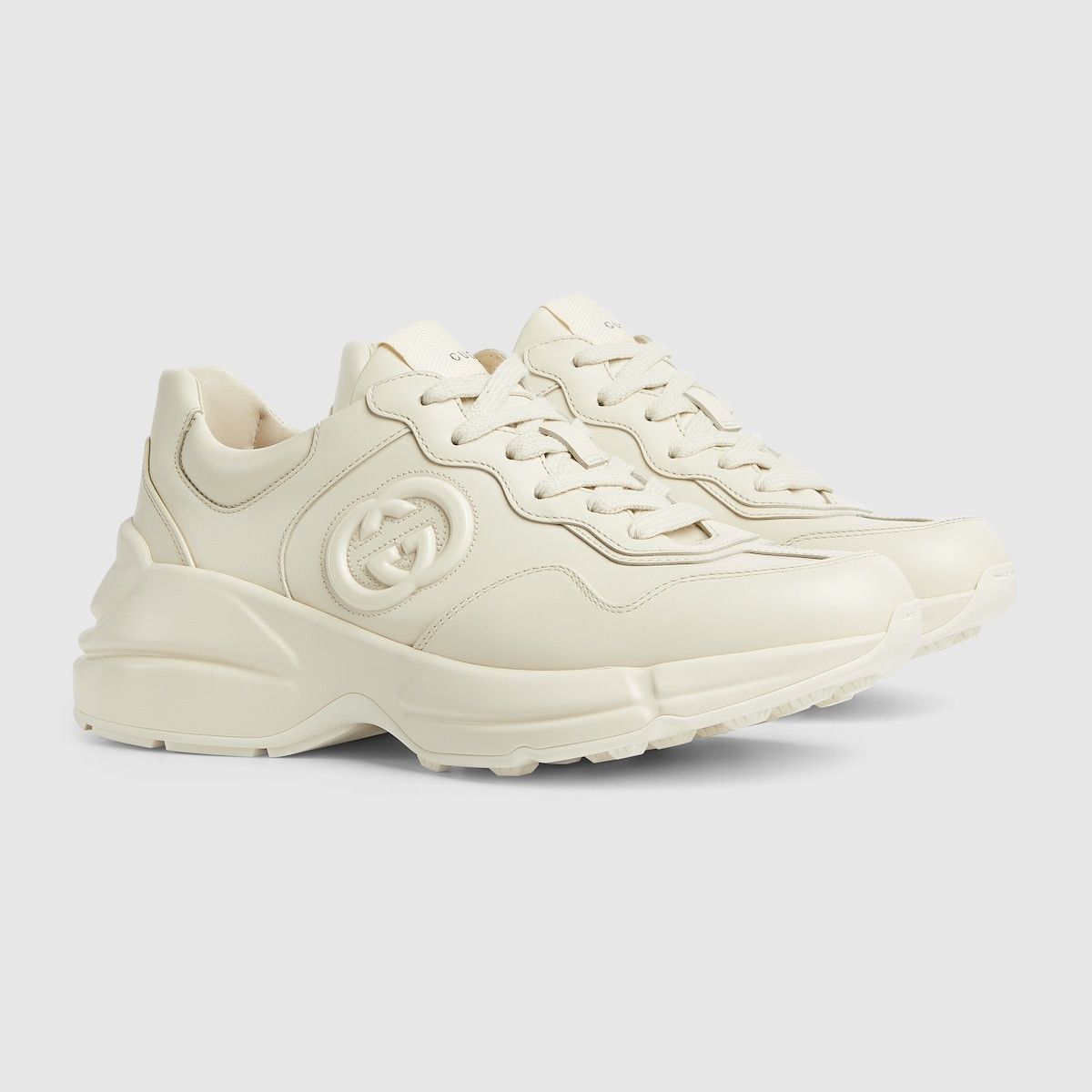 Gucci oc11z1025 Rhyton Sneakers in Ivory Size US 8 / IT 38 - 1 Thumbnail