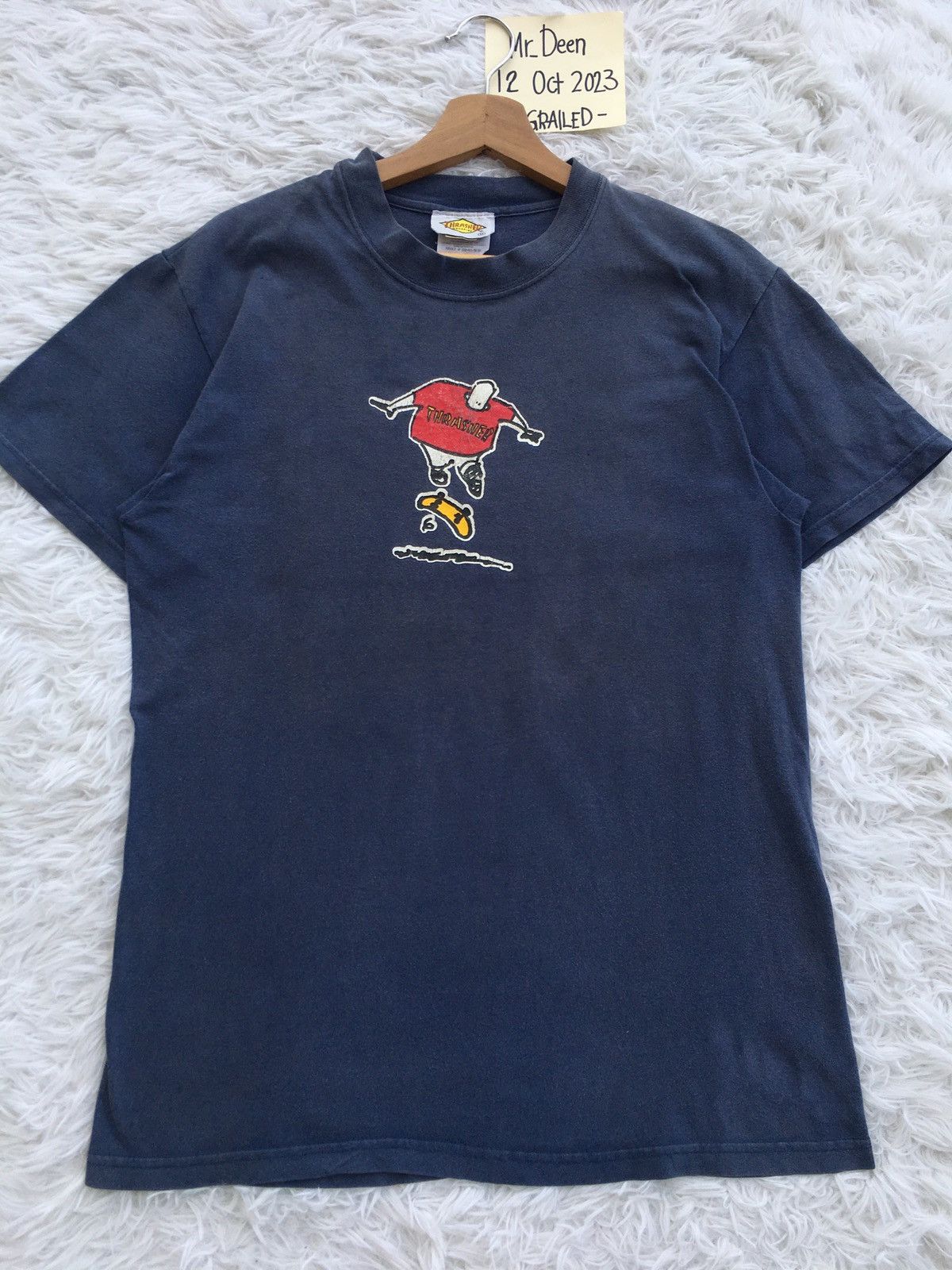 Thrasher Rare Vintage Thrasher Skateboarding Tshirt Size US M / EU 48-50 / 2 - 5 Thumbnail