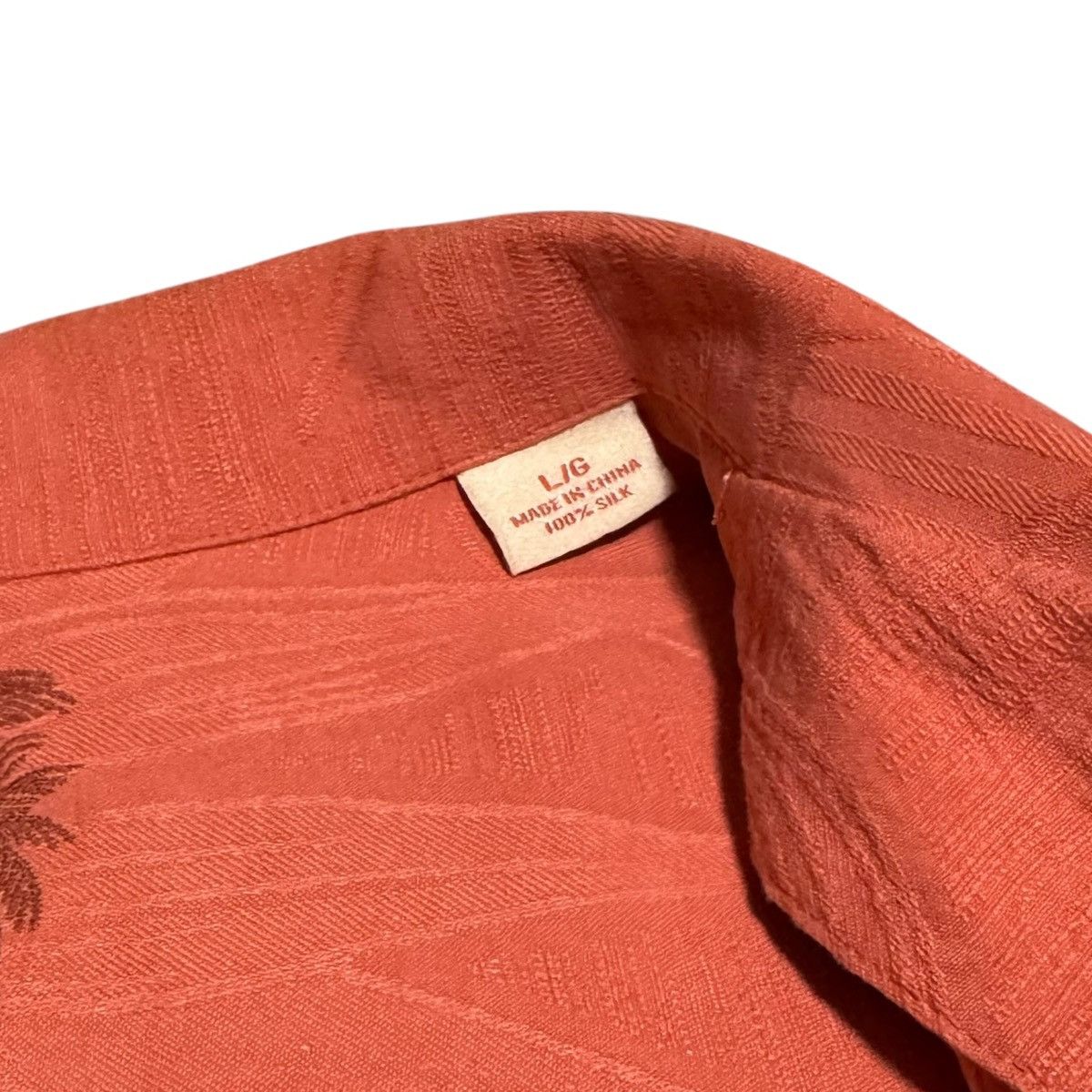 Tommy Bahama Tommy Bahama Orange Palm Loop Collar Casual Shirt Large Size US L / EU 52-54 / 3 - 6 Thumbnail