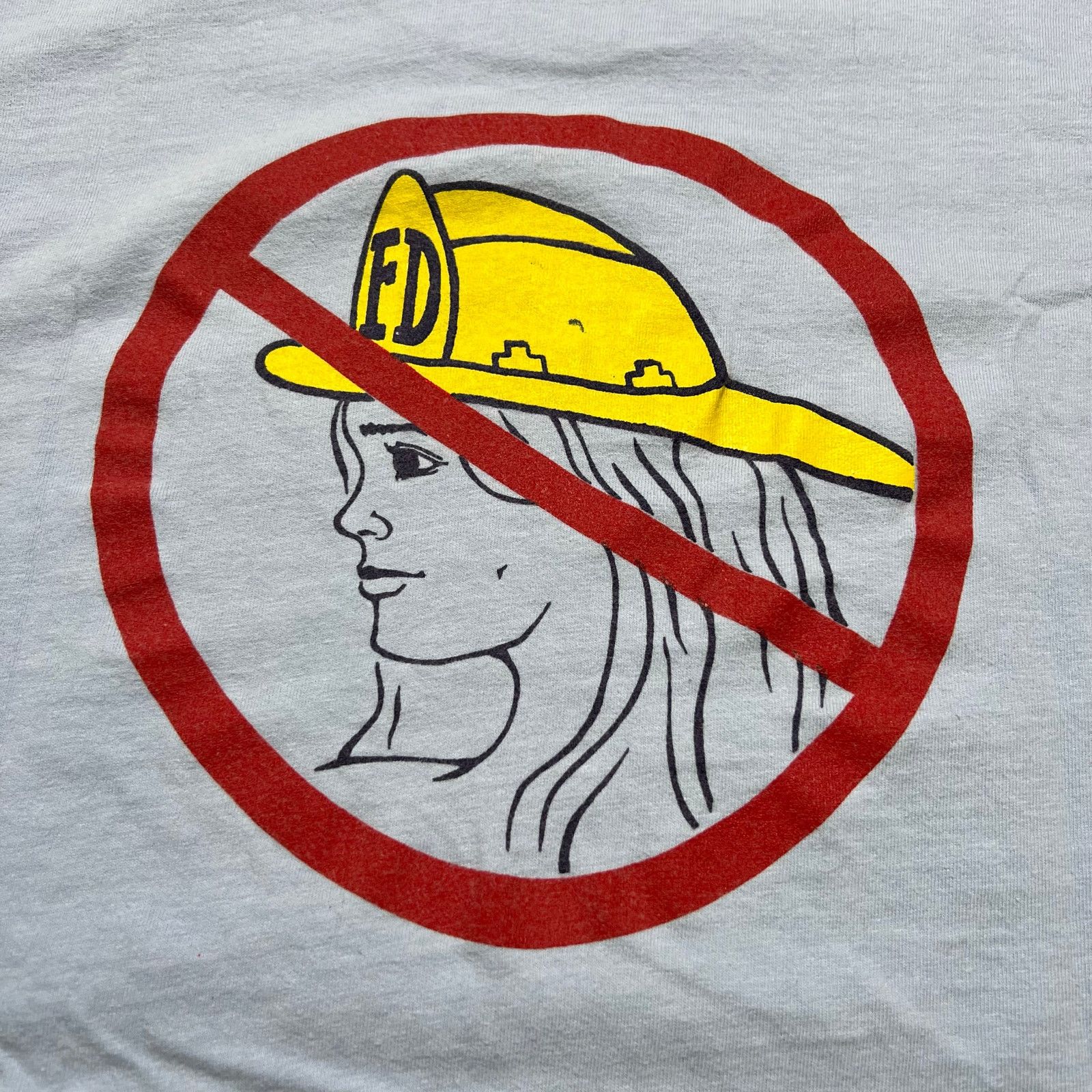 Hanes Vintage Firefighter Humor T Shirt Fire Person Man USA Made L Size US L / EU 52-54 / 3 - 7 Thumbnail