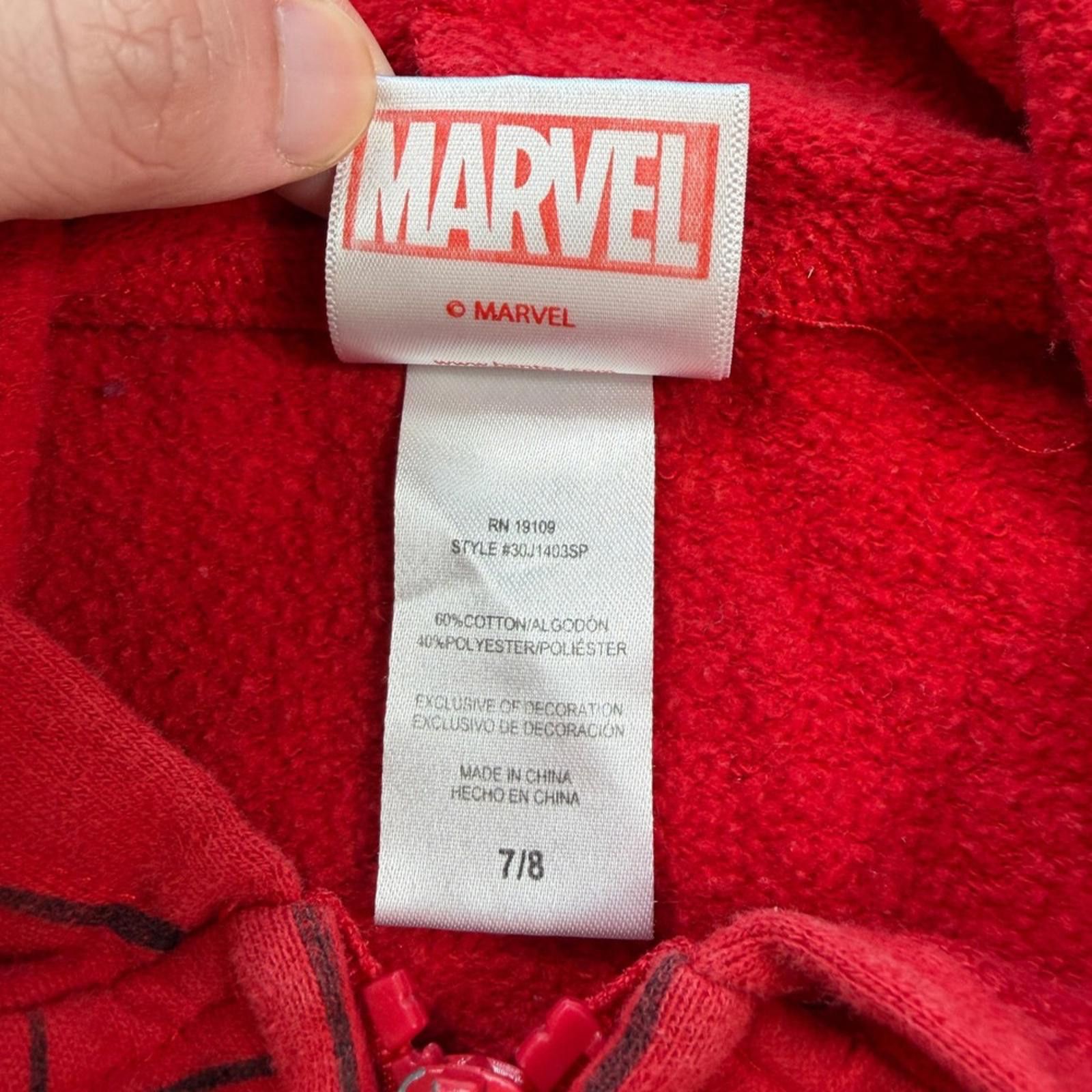 Marvel Comics Marvel Spider-Man Zip Up Hoodie Youth Size 7/8 Sweatshirt Size US XXS / EU 40 - 5 Thumbnail