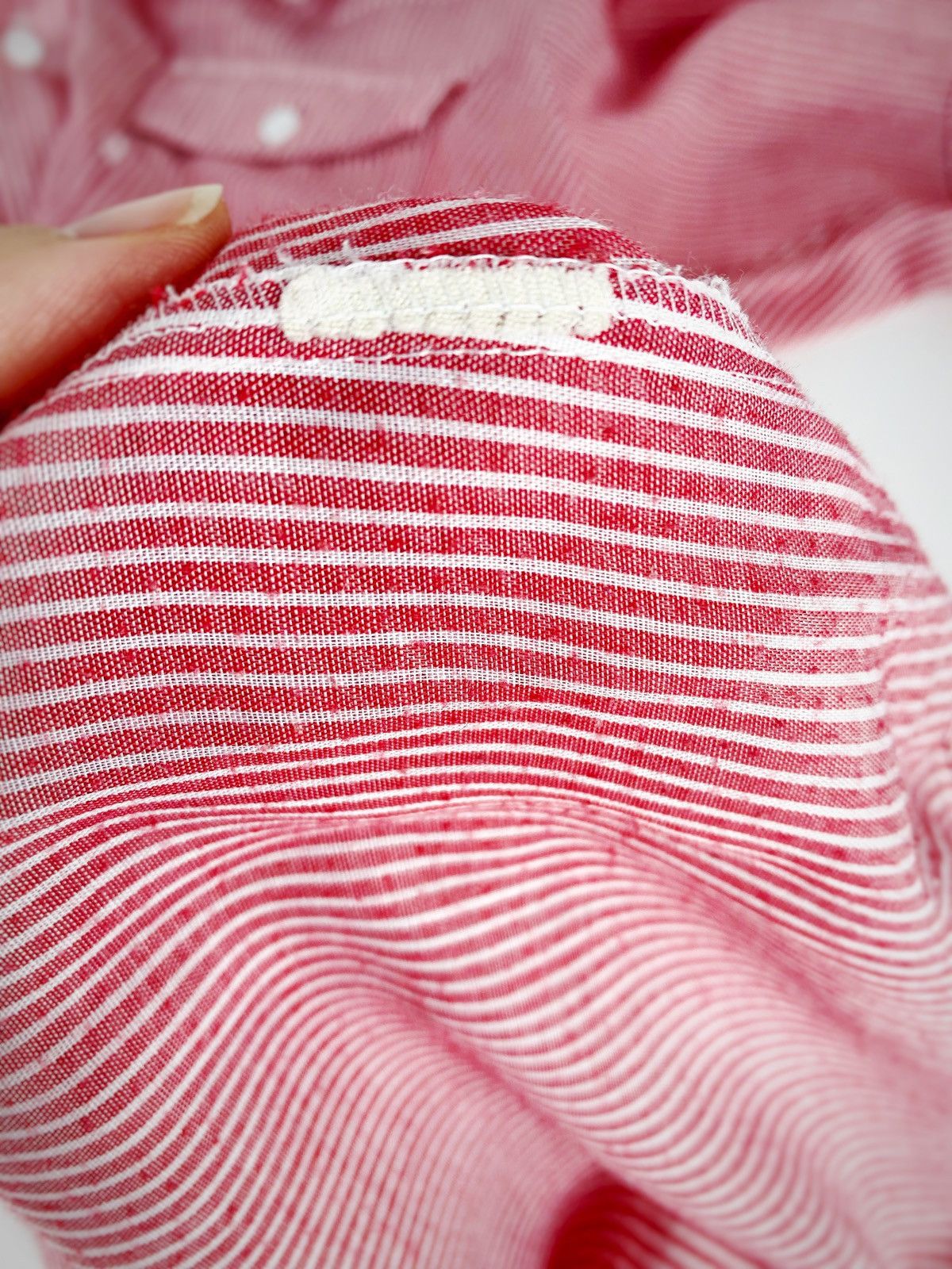 Levi's Vintage Clothing Levi's Vintage Mens Red Striped Button Up Short Sleeve Shirt Size US L / EU 52-54 / 3 - 11 Thumbnail