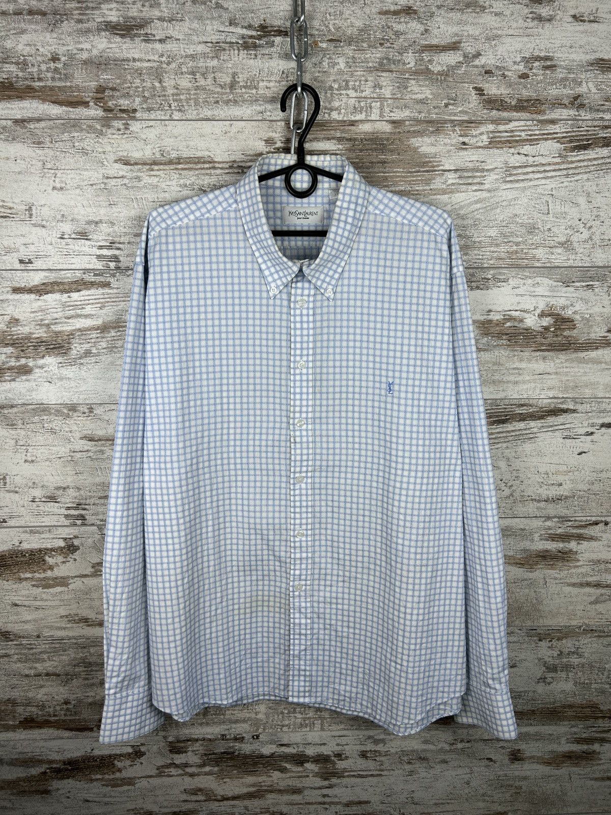 Vintage Mens Vintage Yves Saint Laurent Shirts button up luxury ysl Size US XXL / EU 58 / 5 - 3 Thumbnail