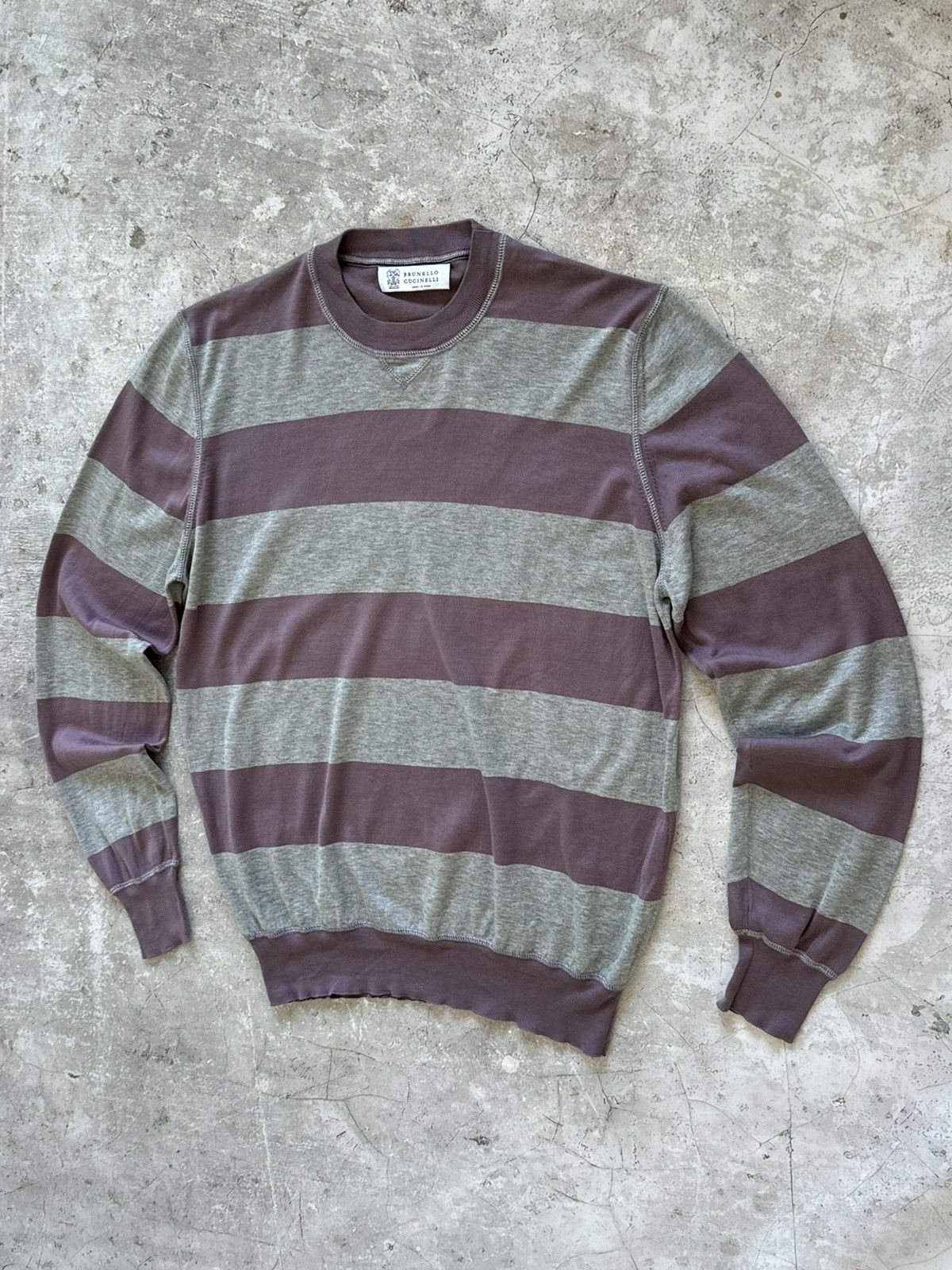 Brunello Cucinelli Brunello Cucinelli striped sweatshirt Size US S / EU 44-46 / 1 - 3 Thumbnail