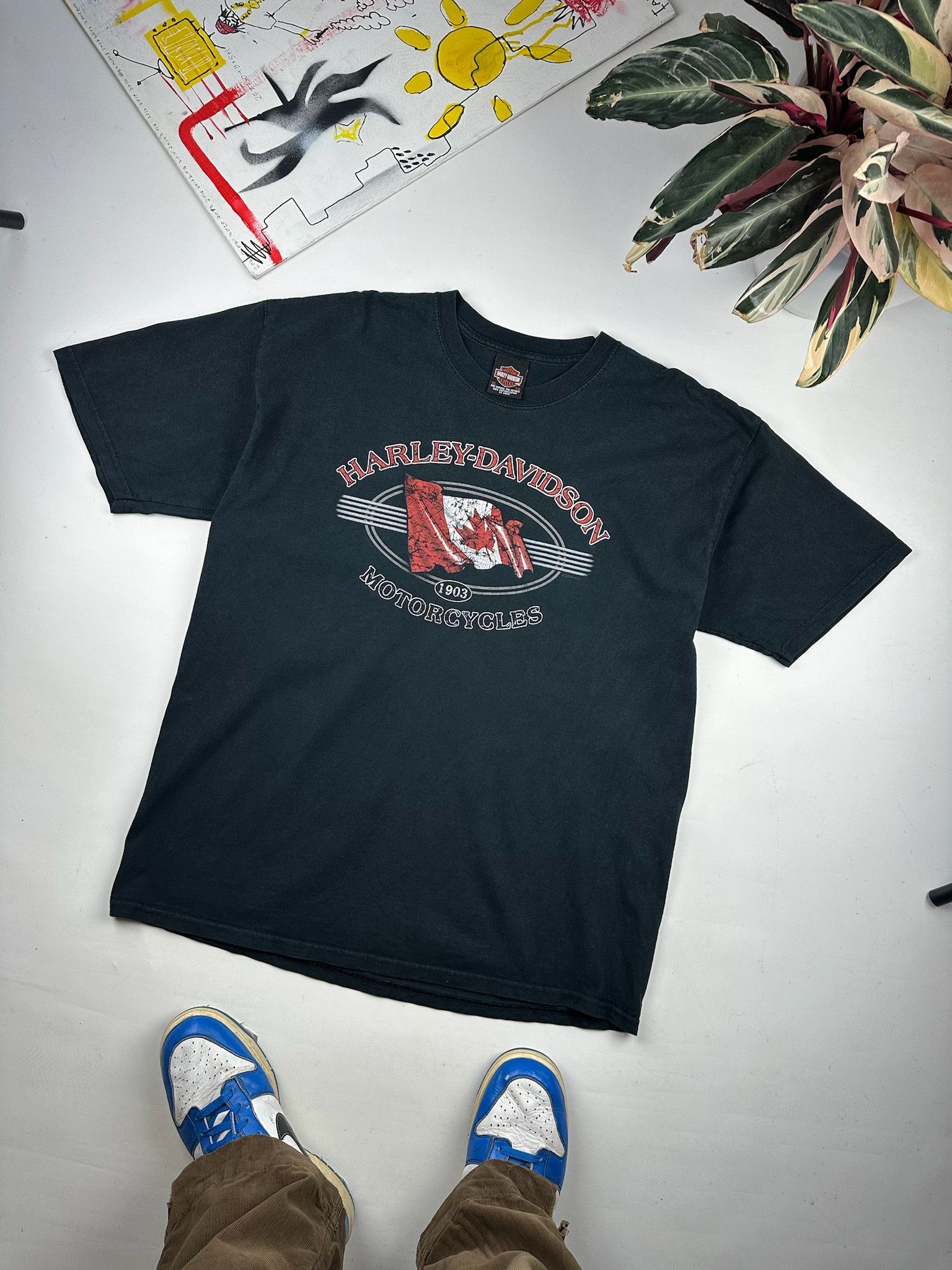 Harley Davidson Vintage Harley Davidson Red Rock Canada T Shirt Size US XL / EU 56 / 4 - 3 Thumbnail