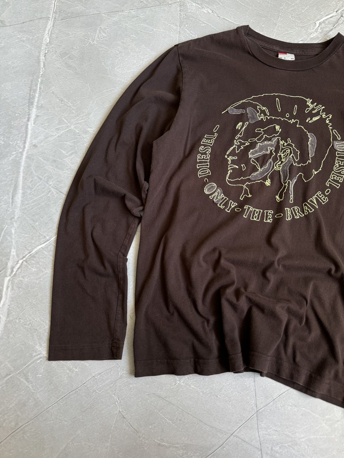 Diesel Vintage Diesel Punk Long Sleeve Tee Grunge Opium Y2k brown Size US M / EU 48-50 / 2 - 3 Thumbnail