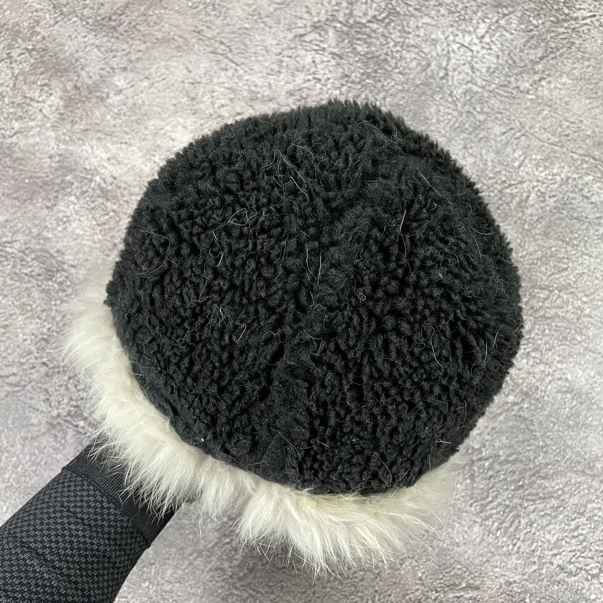 Vintage Vintage 90s Mohair Fuzzy Beanie Alt Goth Ushanka Hat Slim OS Size ONE SIZE - 7 Thumbnail