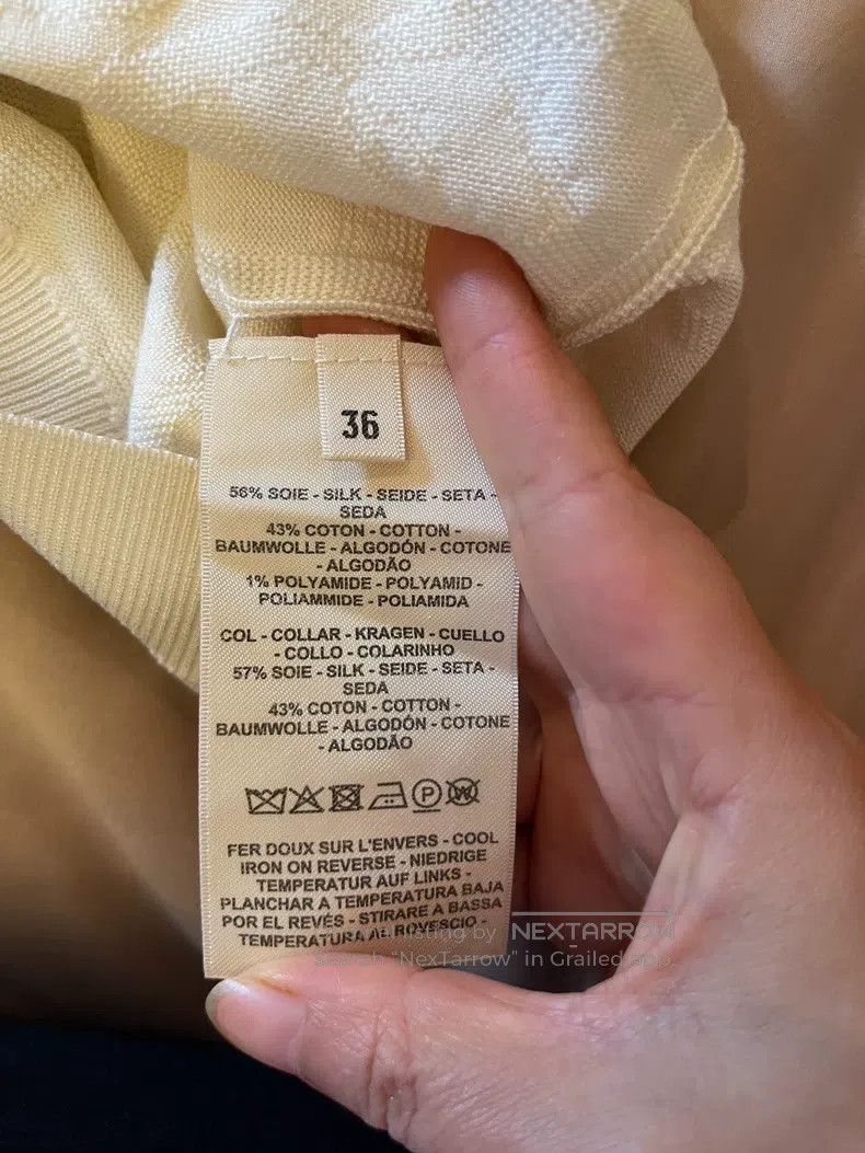 Hermes Hermes White Knit Sweater Size XS / US 0-2 / IT 36-38 - 3 Thumbnail