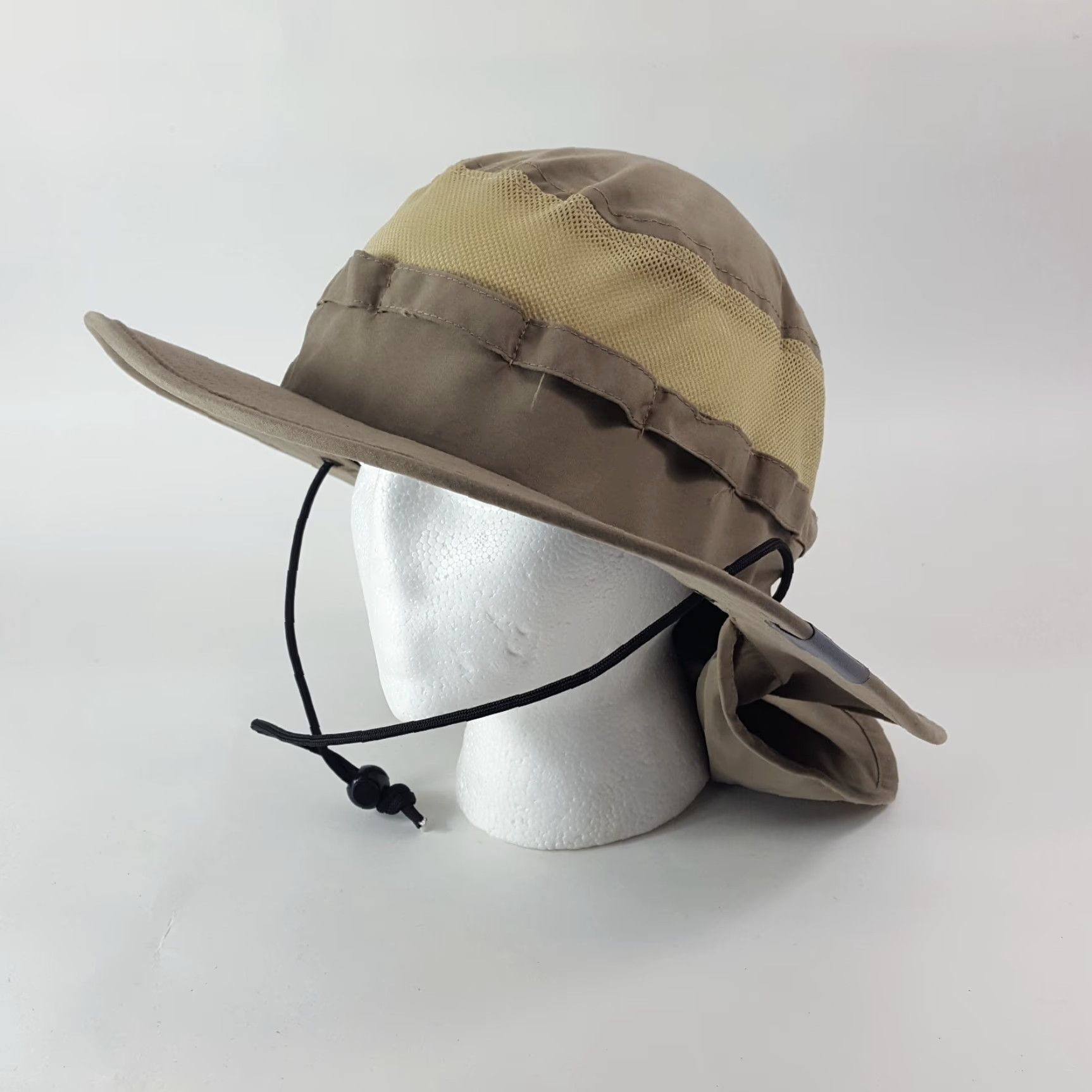 Vintage VINTAGE Silverbait Khaki Vented Outdoor Boonie Bucket Hat M Beige 90s Retro Baseball Sun Outdoor Mens Hat Size ONE SIZE - 2 Thumbnail