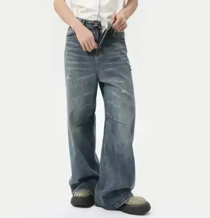 Japanese Brand Simple Style Denim Pant Size US 32 / EU 48 - 1 Thumbnail