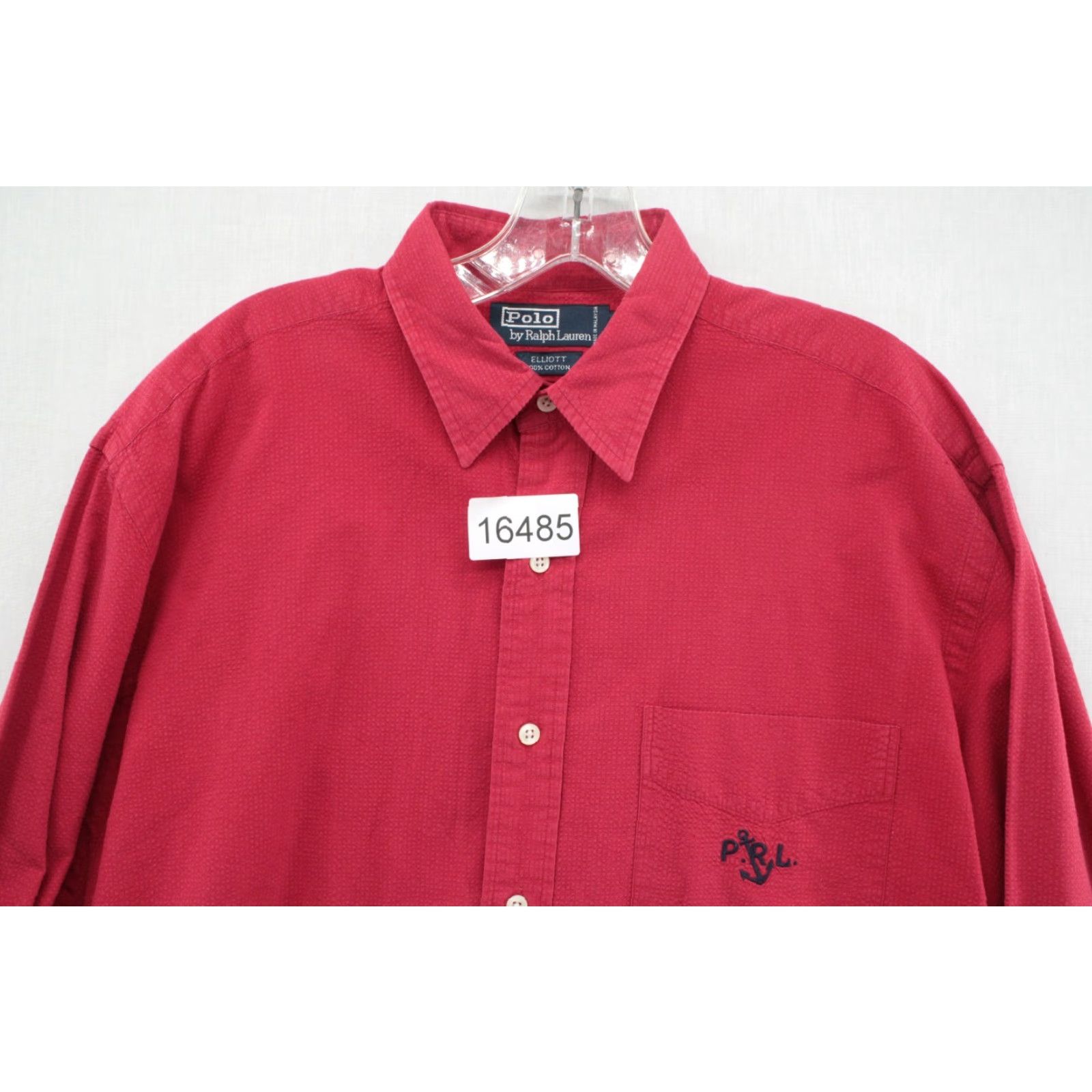 Polo Ralph Lauren VINTAGE Polo Ralph Lauren Shirt Men M Red Micro Check Logo Minimal Preppy Size US M / EU 48-50 / 2 - 7 Thumbnail