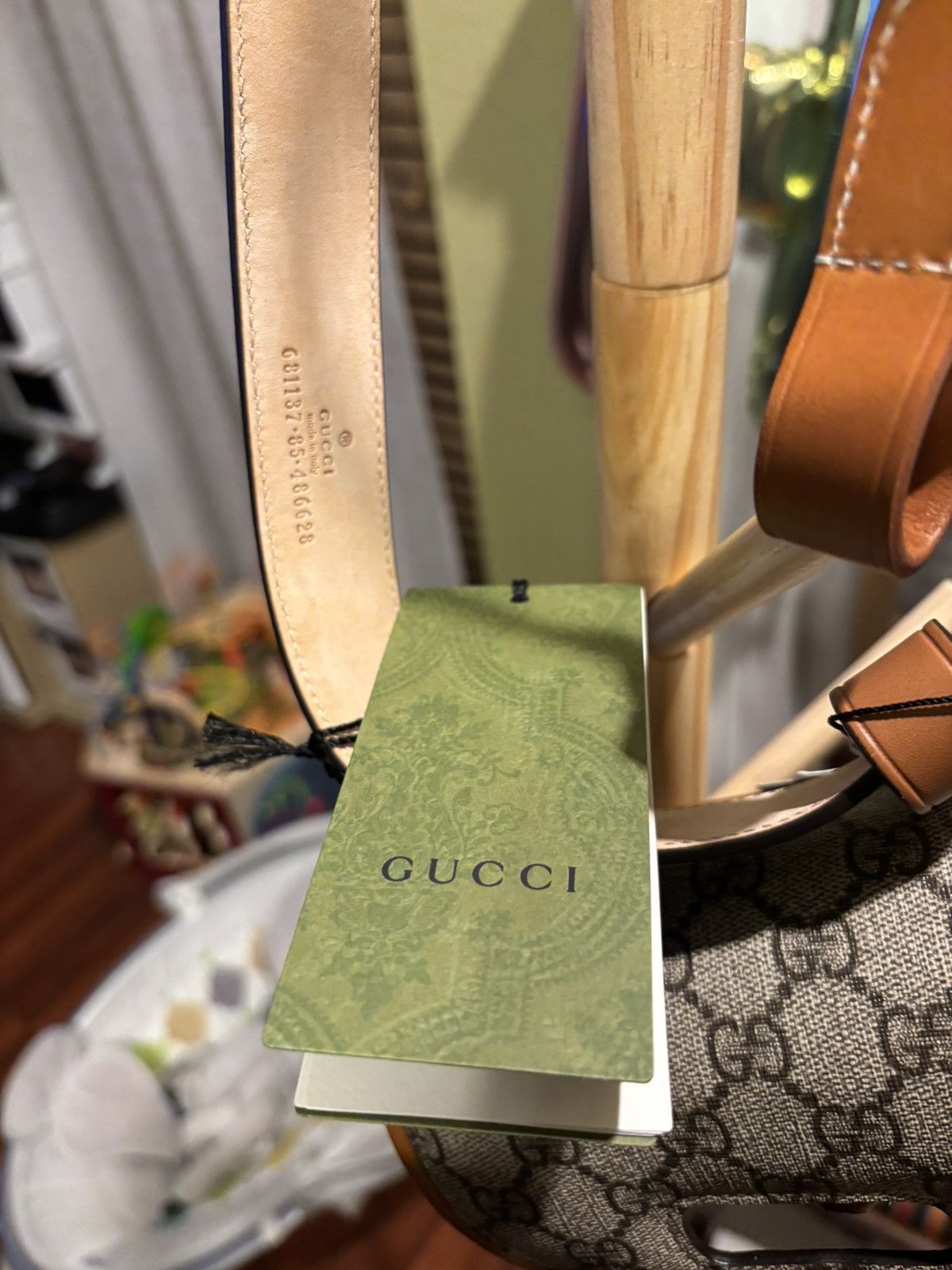 Gucci Gucci bamboo 1947 mini belt bag beige. Size ONE SIZE - 5 Thumbnail