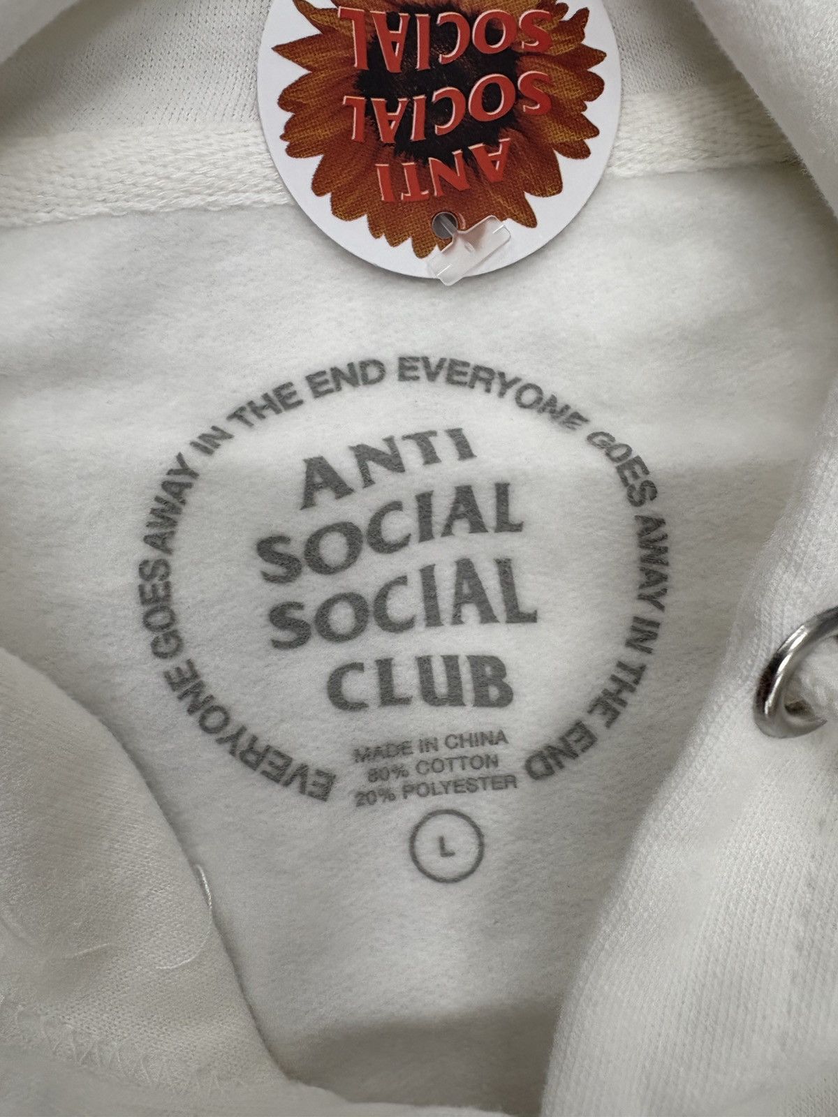 Anti Social Social Club Anti Social Social Club Polo Cutty The 101 Hoodie “White” Size US L / EU 52-54 / 3 - 3 Thumbnail