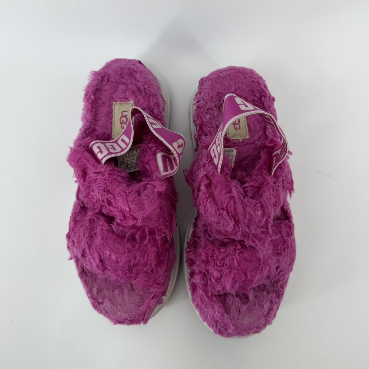 Ugg UGG Fluff Sugar Slipper Slides Pink Furry Slingback Women's Size US 6 / IT 36 - 2 Thumbnail