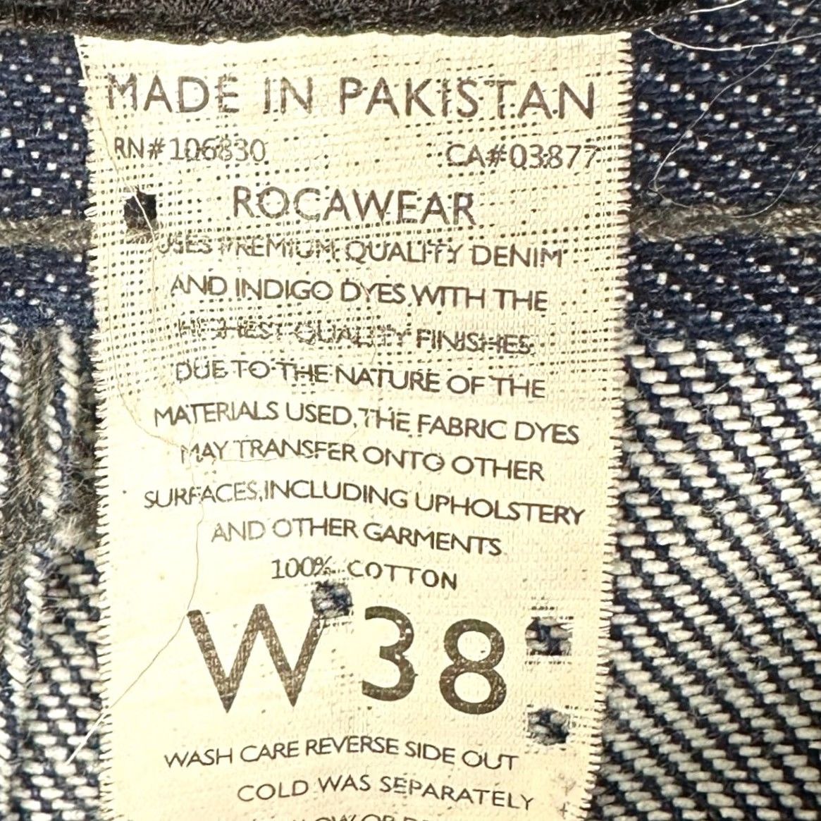 Rocawear Rocawear Jeans Mens 38 Blue Regular Fit Straight Leg Dark Wash 5 Pocket Denim Size US 38 / EU 54 - 5 Thumbnail