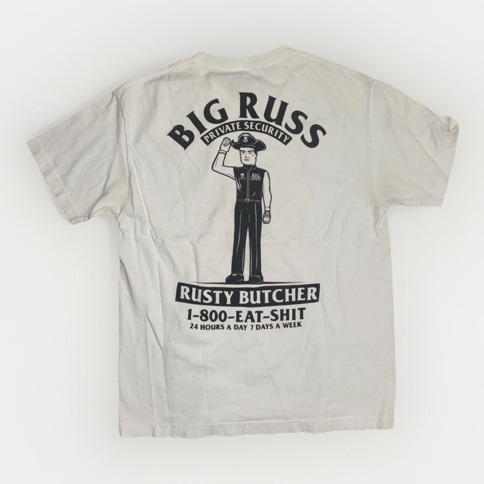 Rusty Rusty Butcher Big Russ Private Security T-Shirt L 20x28 Size US L / EU 52-54 / 3 - 1 Thumbnail