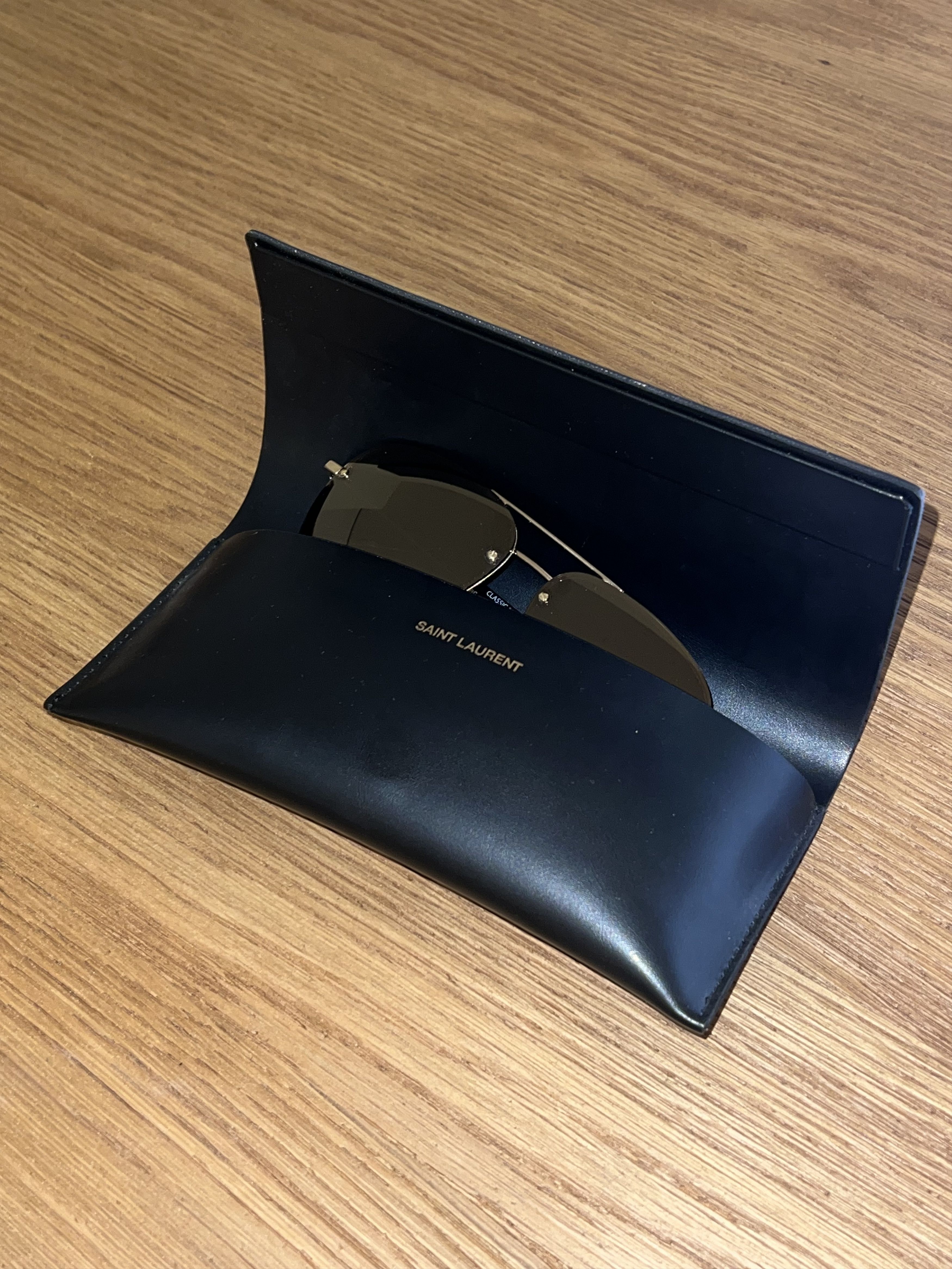 Yves Saint Laurent Rimless Aviator Sunglasses Size ONE SIZE - 4 Thumbnail