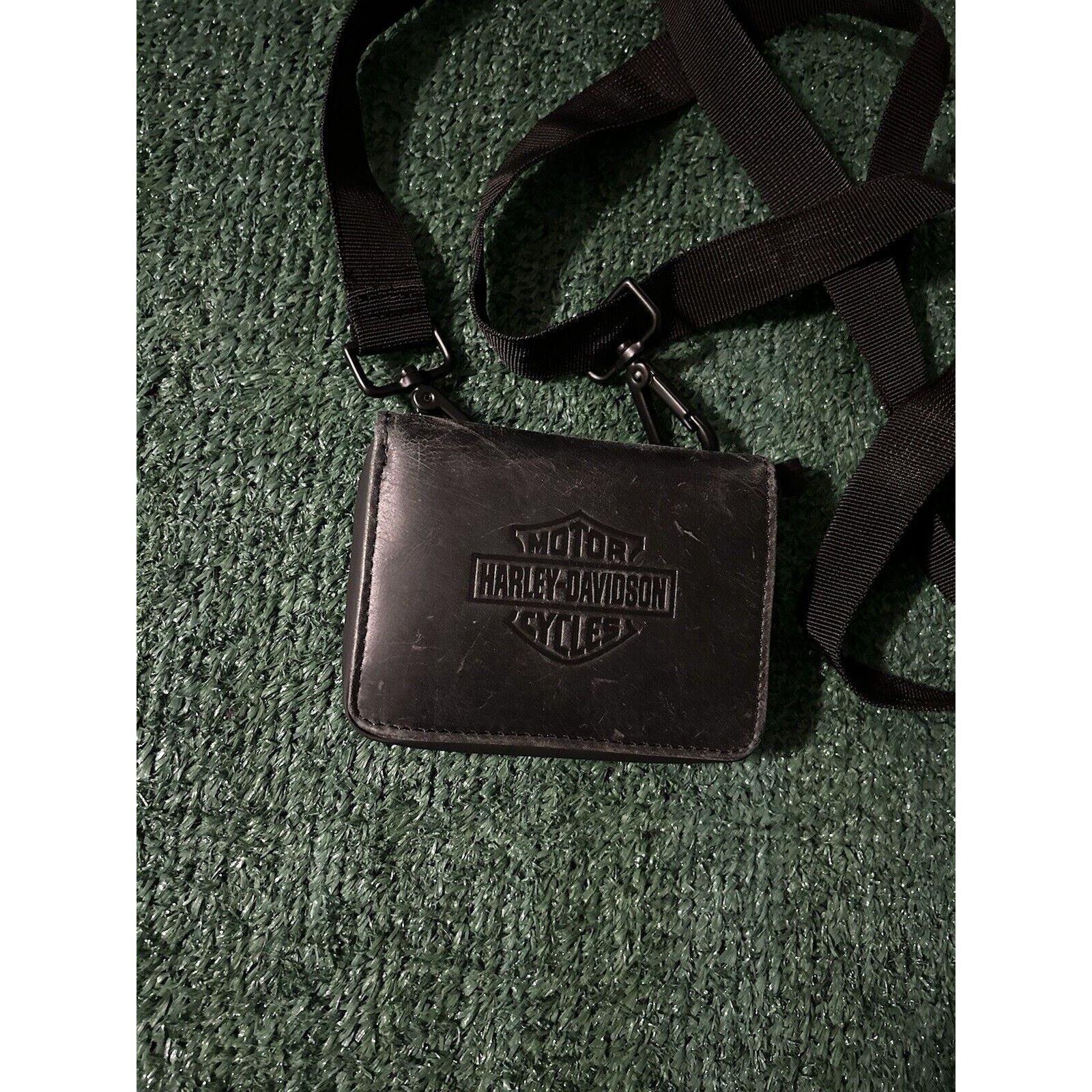 Vintage Harley Davidson Genuine Leather Wallet Size ONE SIZE - 2 Thumbnail