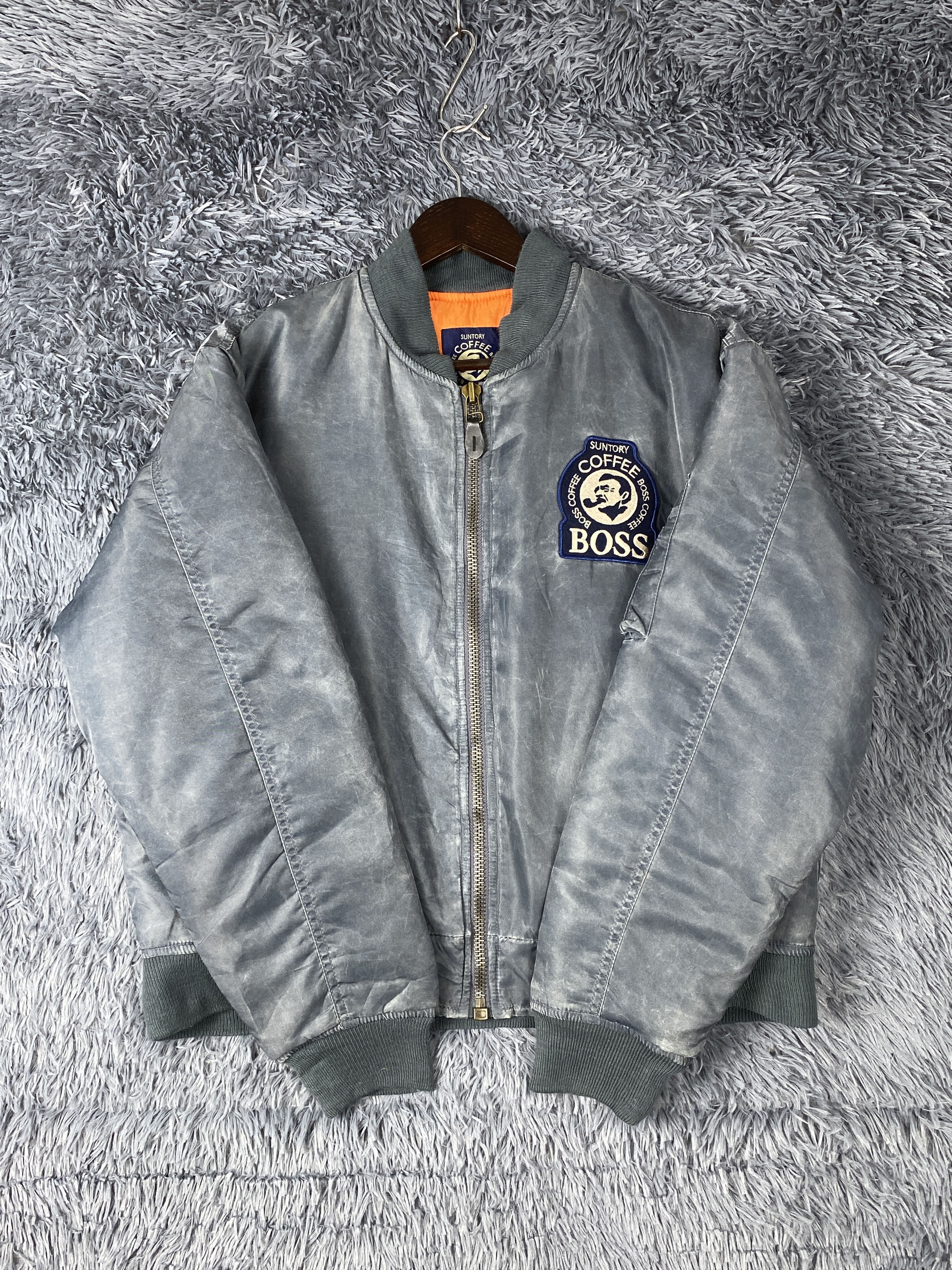 Japanese Brand Vintage Suntory Coffee Boss Sun Faded Bombers Jacket K0089 Size US L / EU 52-54 / 3 - 7 Thumbnail