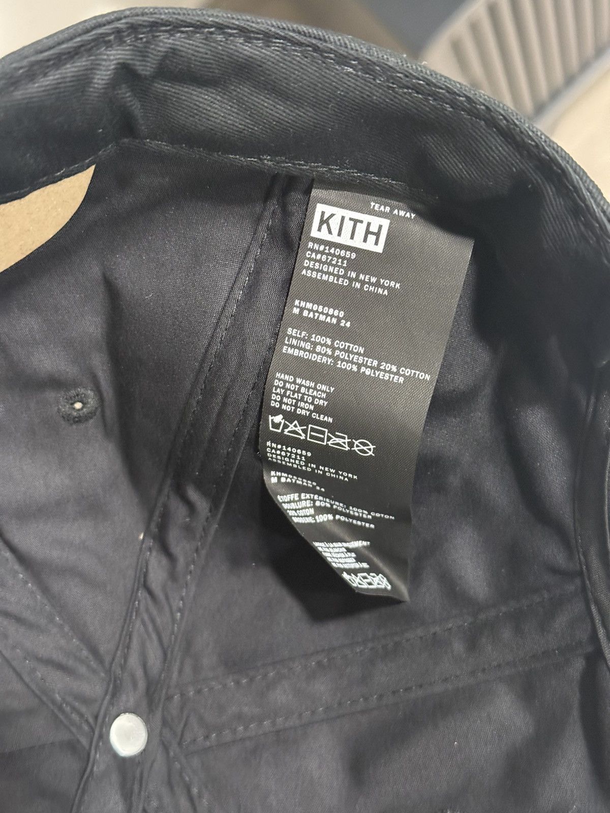 Kith Kith x Batman Twill Two Tone Pinch Crown Snapback Cap Size ONE SIZE - 9 Thumbnail