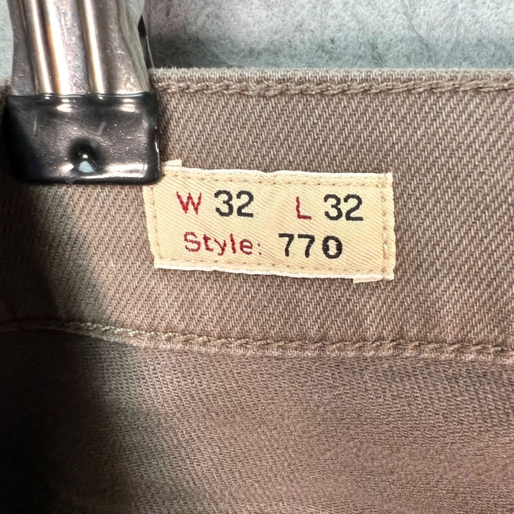 J.Crew J.CREW 770 Straight-Fit Stretch Pants Khaki Brown Mens 32 x 32 Pants Size US 32 / EU 48 - 4 Thumbnail