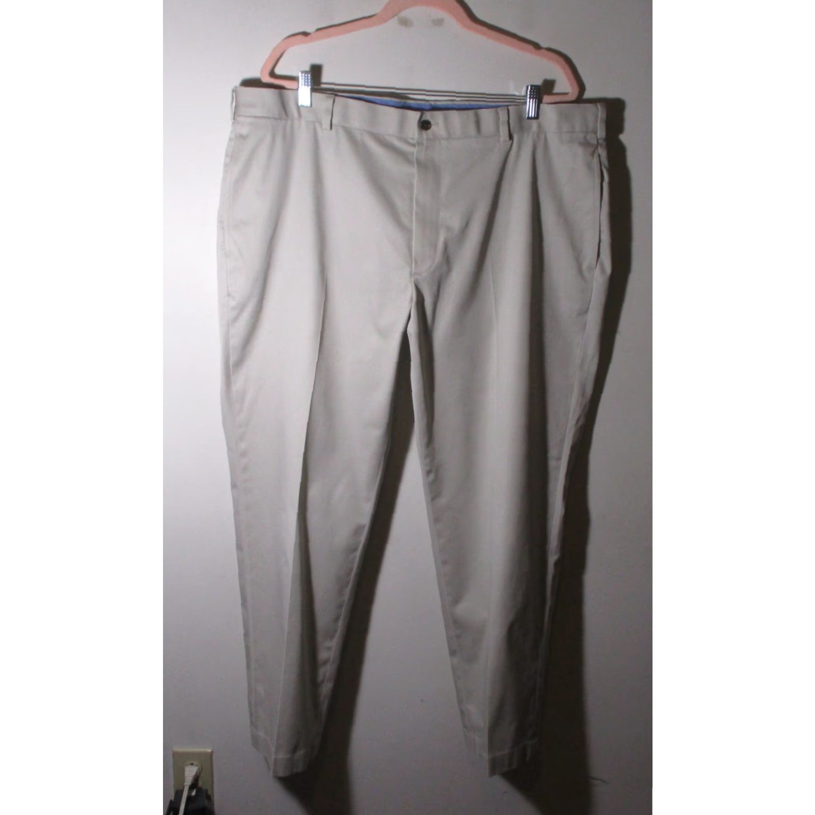 Brooks Brothers BROOKS BROTHERS Beige "Advantage Clark" Chino Pants Men's 42W 30L Regular Straight Flat Front 5-Pocket Belt Loops Brown Beige Size US 42 / EU 58 - 2 Thumbnail