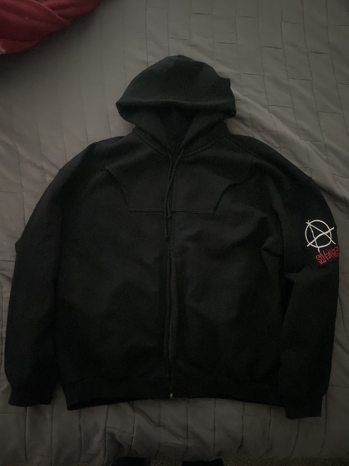 トップス MASTER NUMBER VETEMENTS FAKE FACE HOOD MASTER NUMBER VETEMENTS FAKE FACE HOOD - メルカリ