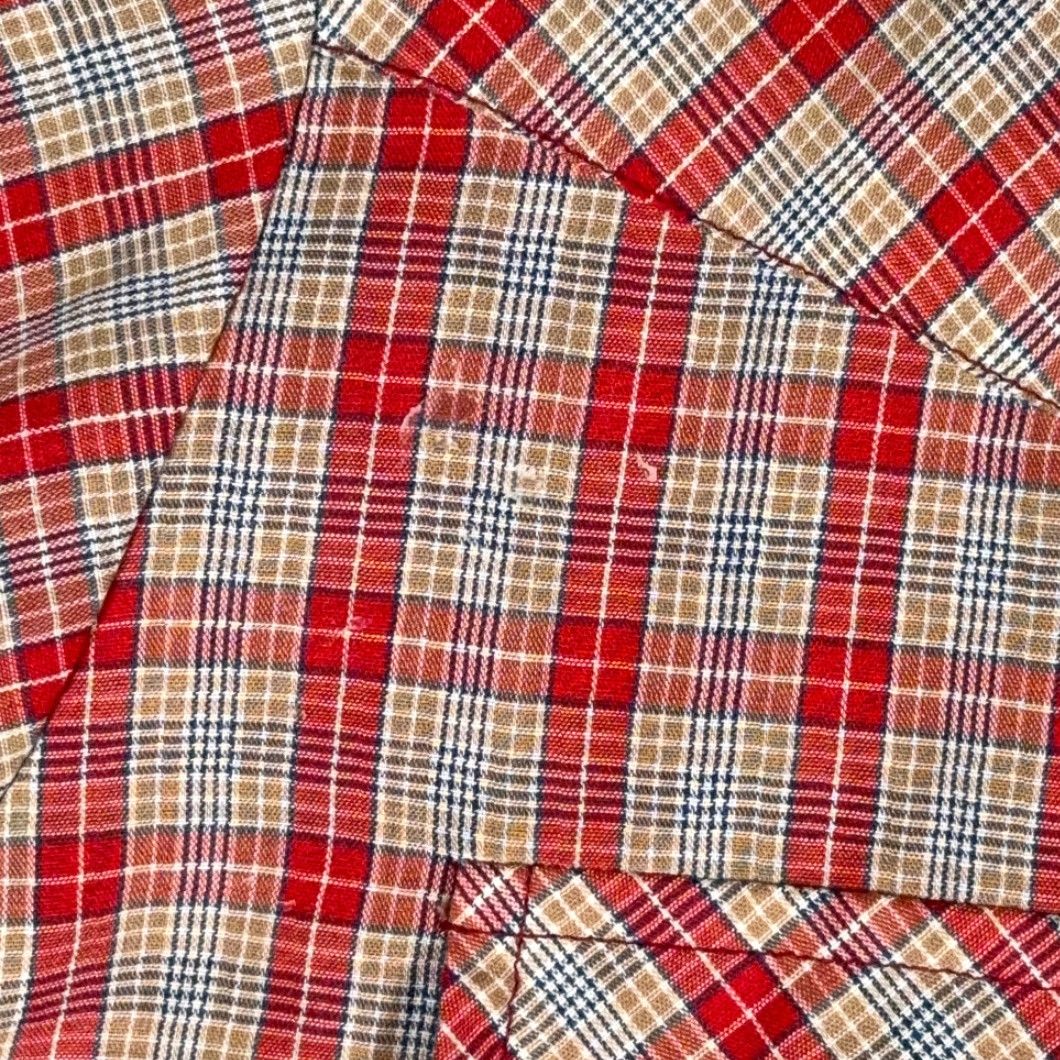 Ariat VINTAGE Lariat Western Shirt Mens Medium Red Plaid Snap Cowboy Rodeo 80s Shirt Size US M / EU 48-50 / 2 - 6 Thumbnail