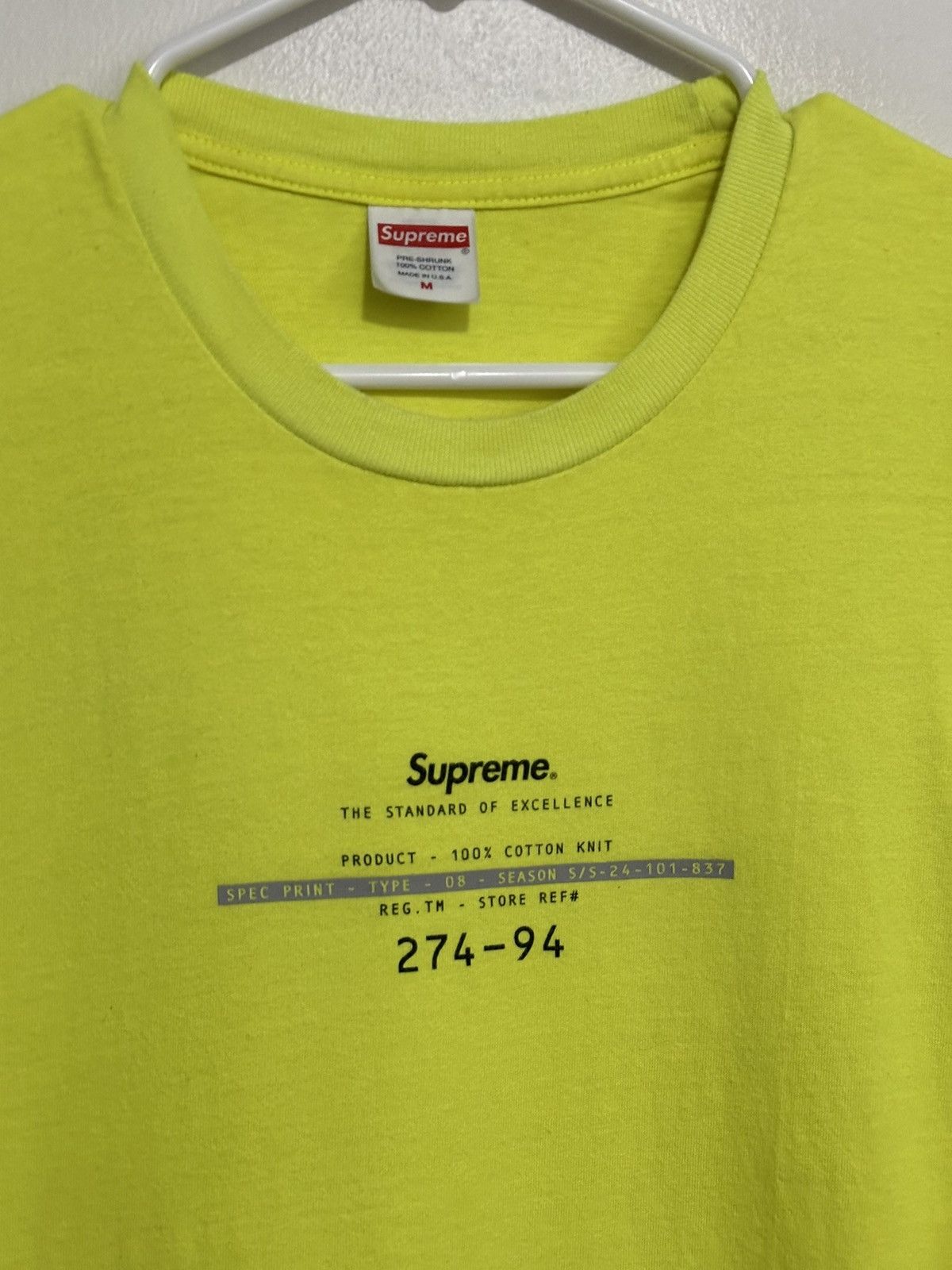 Supreme Supreme Standard Tee Size US M / EU 48-50 / 2 - 2 Thumbnail