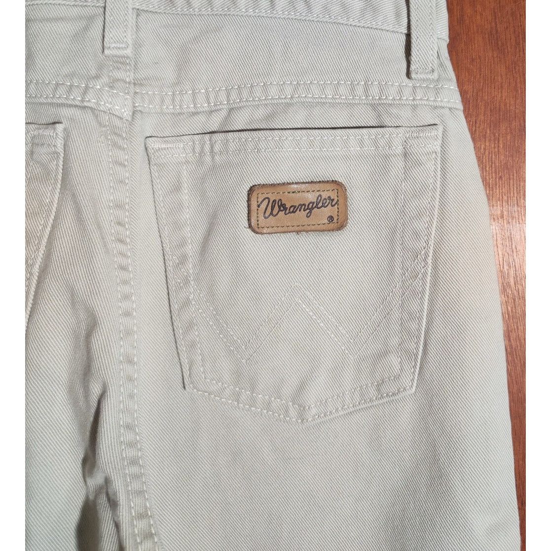 Wrangler Wrangler Texas Y Vintage 90s Beige Denim Jeans 26" W 27.5" L Size 26" / US 2 / IT 38 - 3 Thumbnail