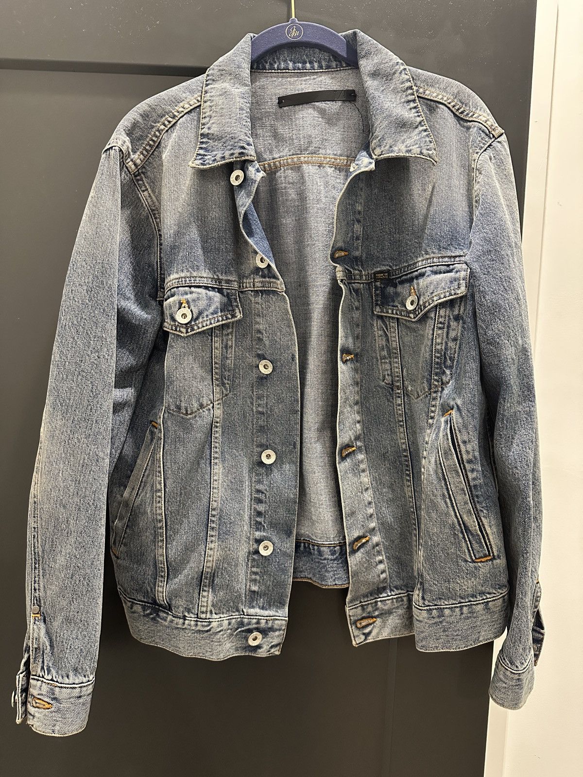 Tiger of Sweden Blue Denim Jacket Size US S / EU 44-46 / 1 - 1 Thumbnail