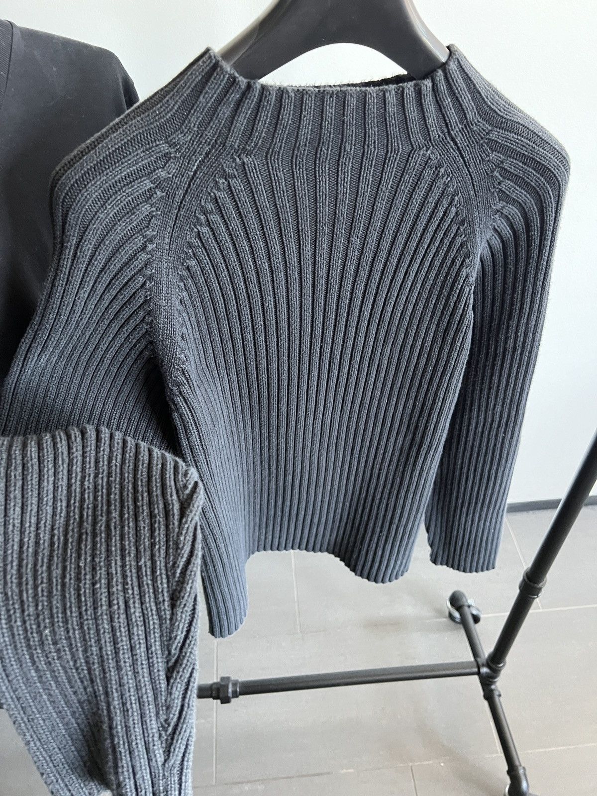 Other Vintage Fisherman Heavy Cable Knit Blank Black Sweater Size US M / EU 48-50 / 2 - 2 Thumbnail