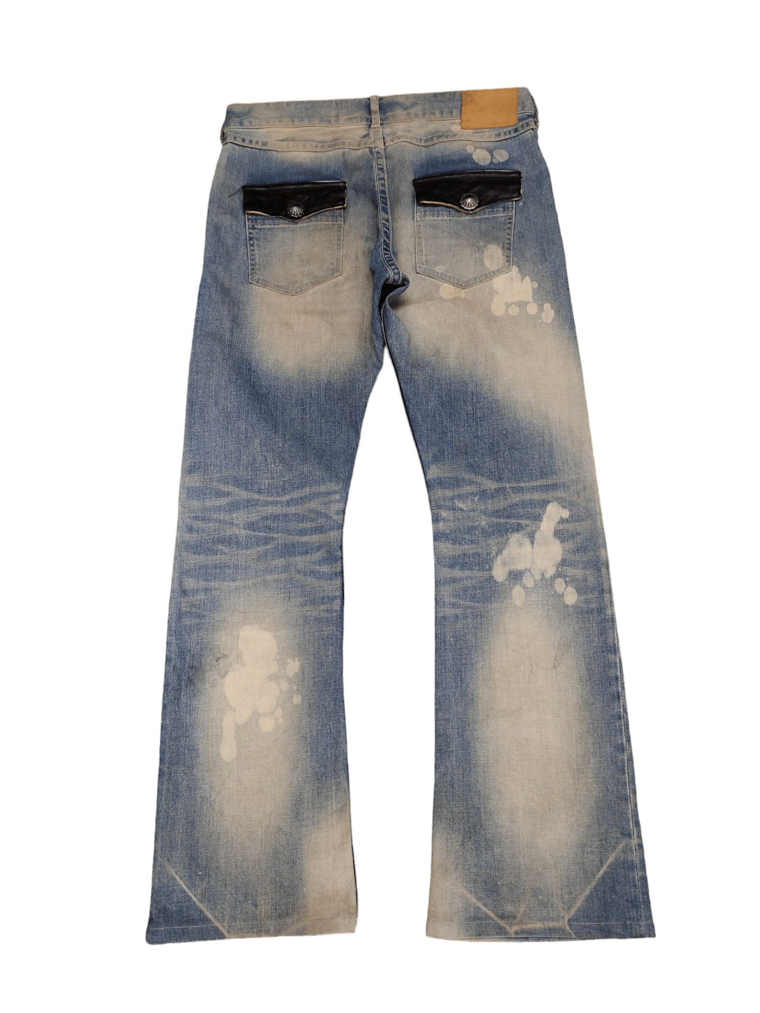 Issey Miyake Flare Jeans Ayuite Issey Miyake Distress Faded Bootcut Y2k Size US 34 / EU 50 - 9 Thumbnail