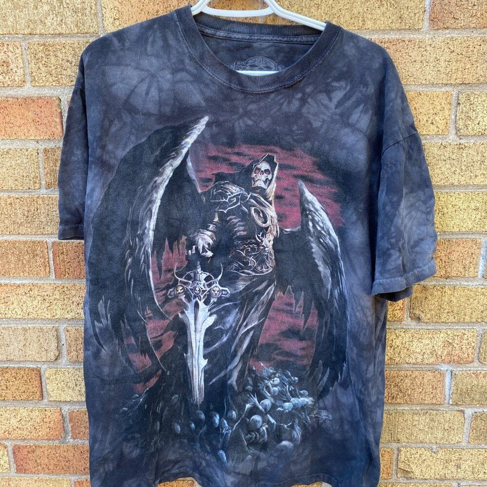 Vintage Vintage 2005 Skullbone 'Death Reaper Graphic T Shirt Large Size US L / EU 52-54 / 3 - 4 Thumbnail