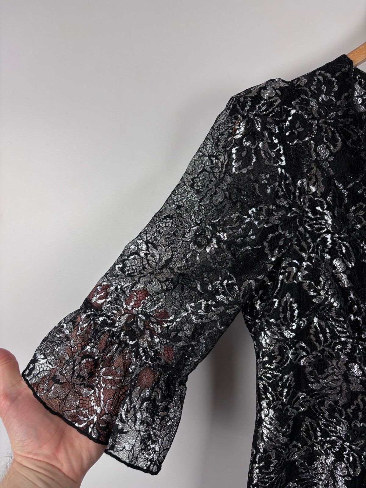 H&M The Vampire's Wife x H&M Floral Mini Dress Sliver US 12 Size XL / US 12-14 / IT 48-50 - 4 Thumbnail