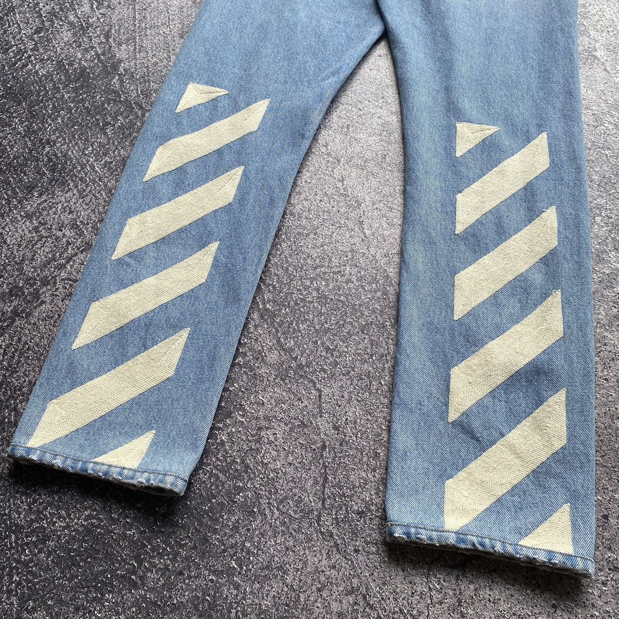 Off-White OFF-WHITE Diagonal Stripe Jeans Size US 33 - 3 Thumbnail