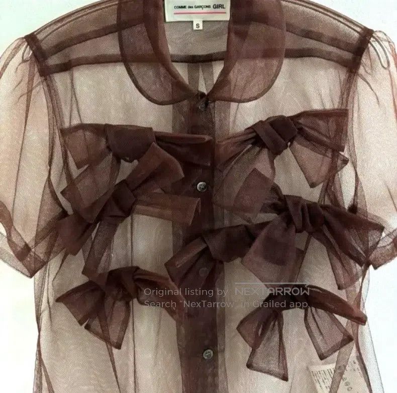 Comme des Garcons Comme des Garcons Sheer short-sleeved shirt Size S / US 4 / IT 40 - 2 Thumbnail